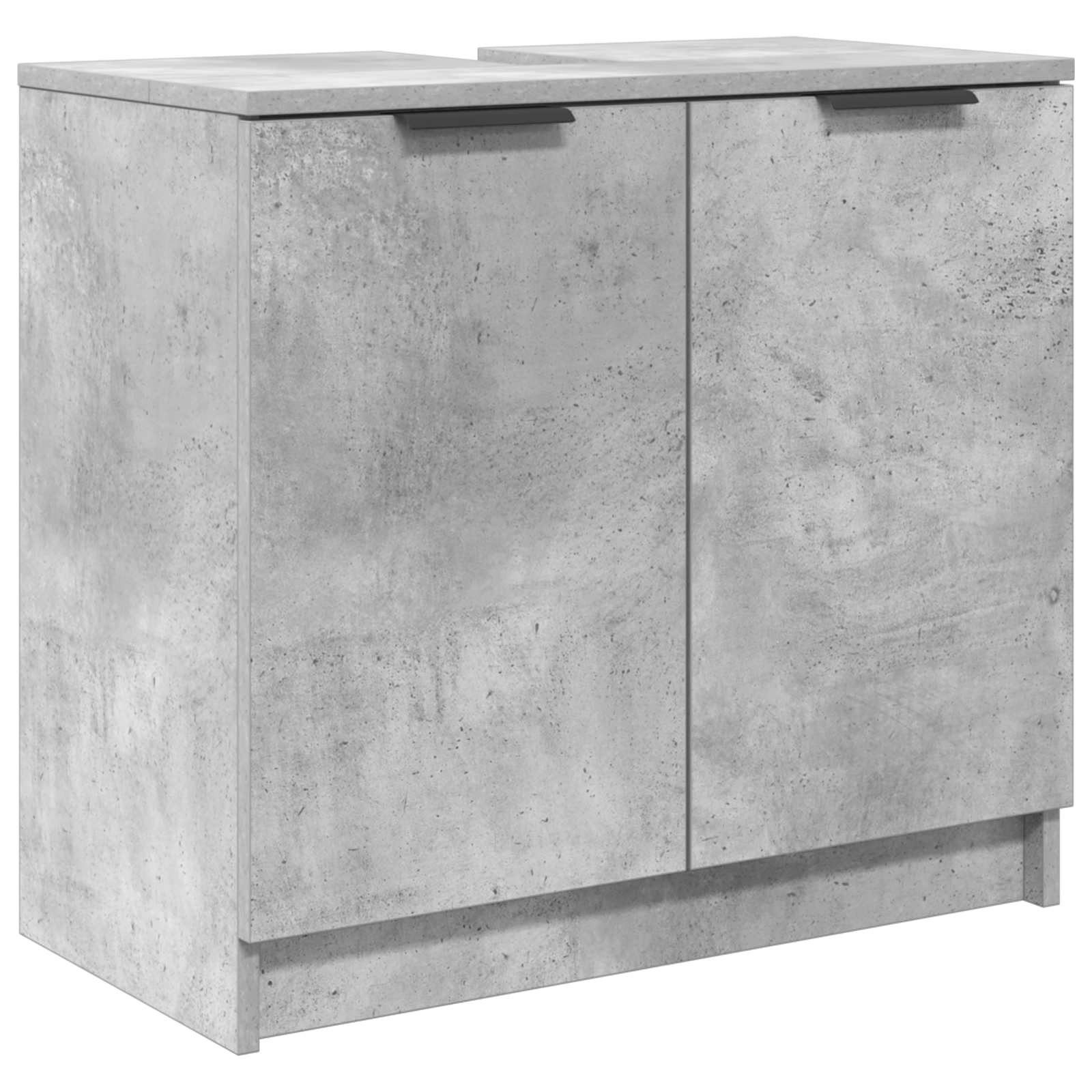 vidaXL Badezimmerspiegelschrank Badezimmerschrank Beton Grau 64,5 x 33,5 x 59 cm Holzwerkstoff (1-St)