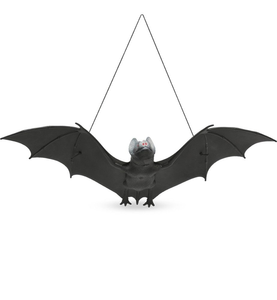 Fries Dekohänger XXL Halloween Fledermaus Hänger 34 cm Breit mit Aufhänger Karneval, 34 cm Breit