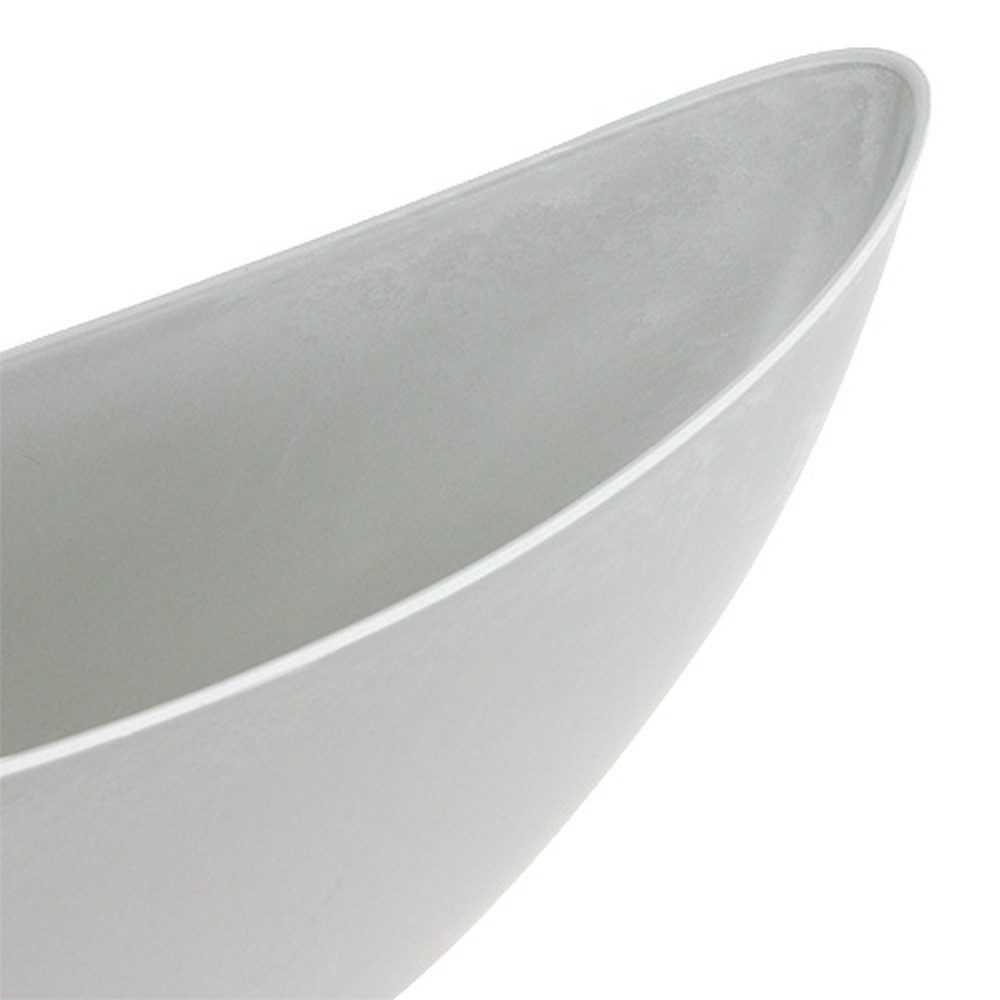 Viana Blumentopf Dekoschale Hellgrau Marmor-Optik 55,5x14cm günstig online kaufen