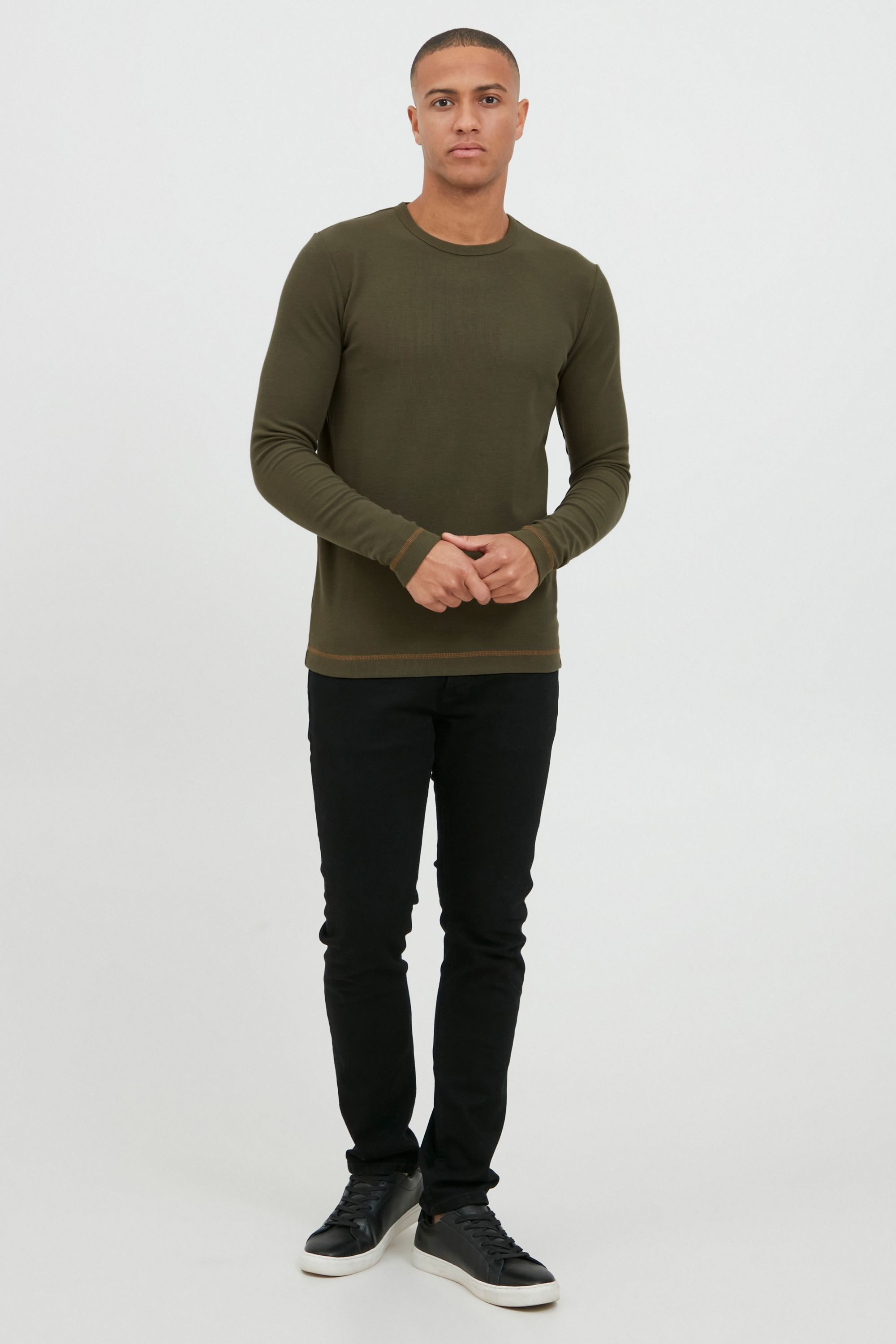 Indicode Langarmshirt IDAmbrosius Basic Langarmshirt günstig online kaufen