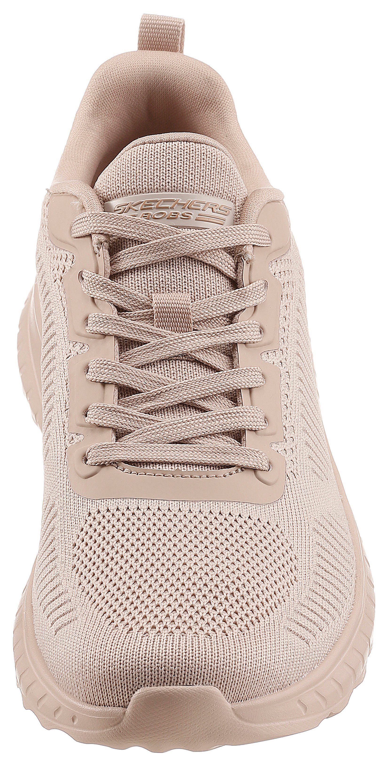 BOBS beige OFF SQUAD FACE komfortabler mit Sneaker Innensohle Skechers CHAOS