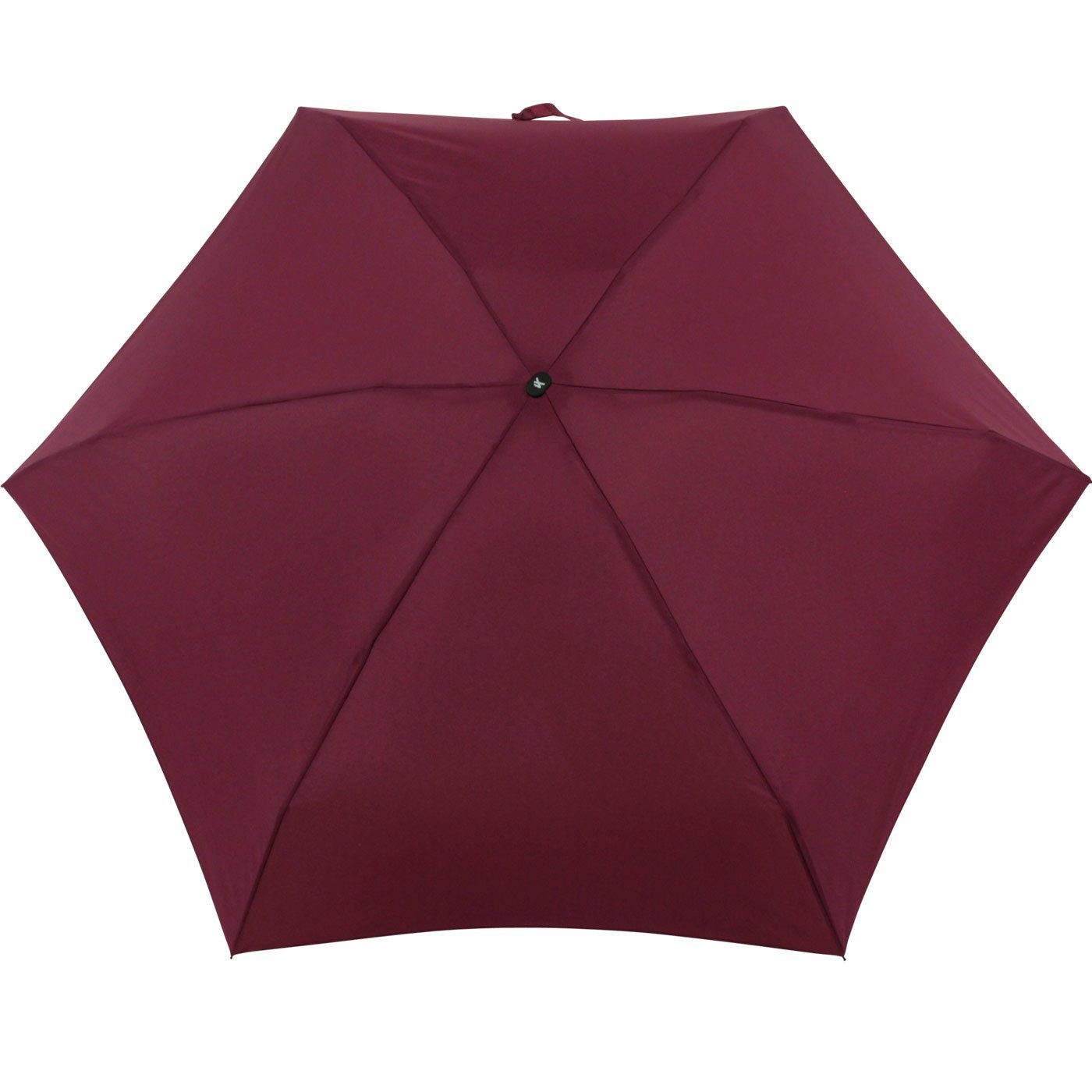 Ultra Taschenregenschirm ultra-klein Schirm iX-brella cm 15 bordeaux Mini Format, winziger Handy im