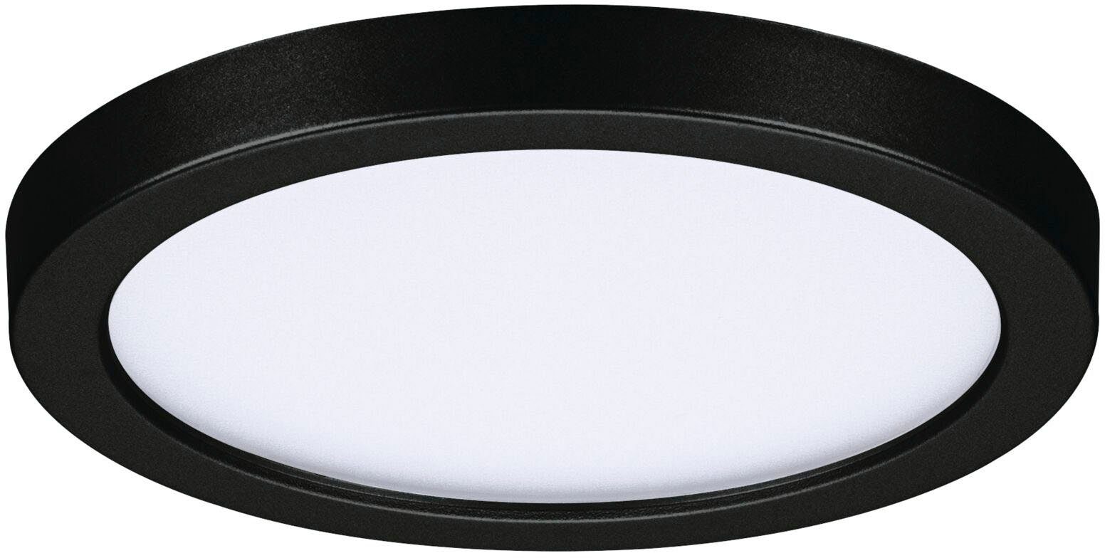 Paulmann LED Einbauleuchte LED Einbaupanel Areo VariFit IP44 rund 118mm  3000K Schwarz, LED fest integriert, Warmweiß, LED Einbaupanel Areo VariFit  IP44 rund 118mm 3000K Schwarz, Flexibler Einbau mit stufenlos verstellbaren  Klemmfedern