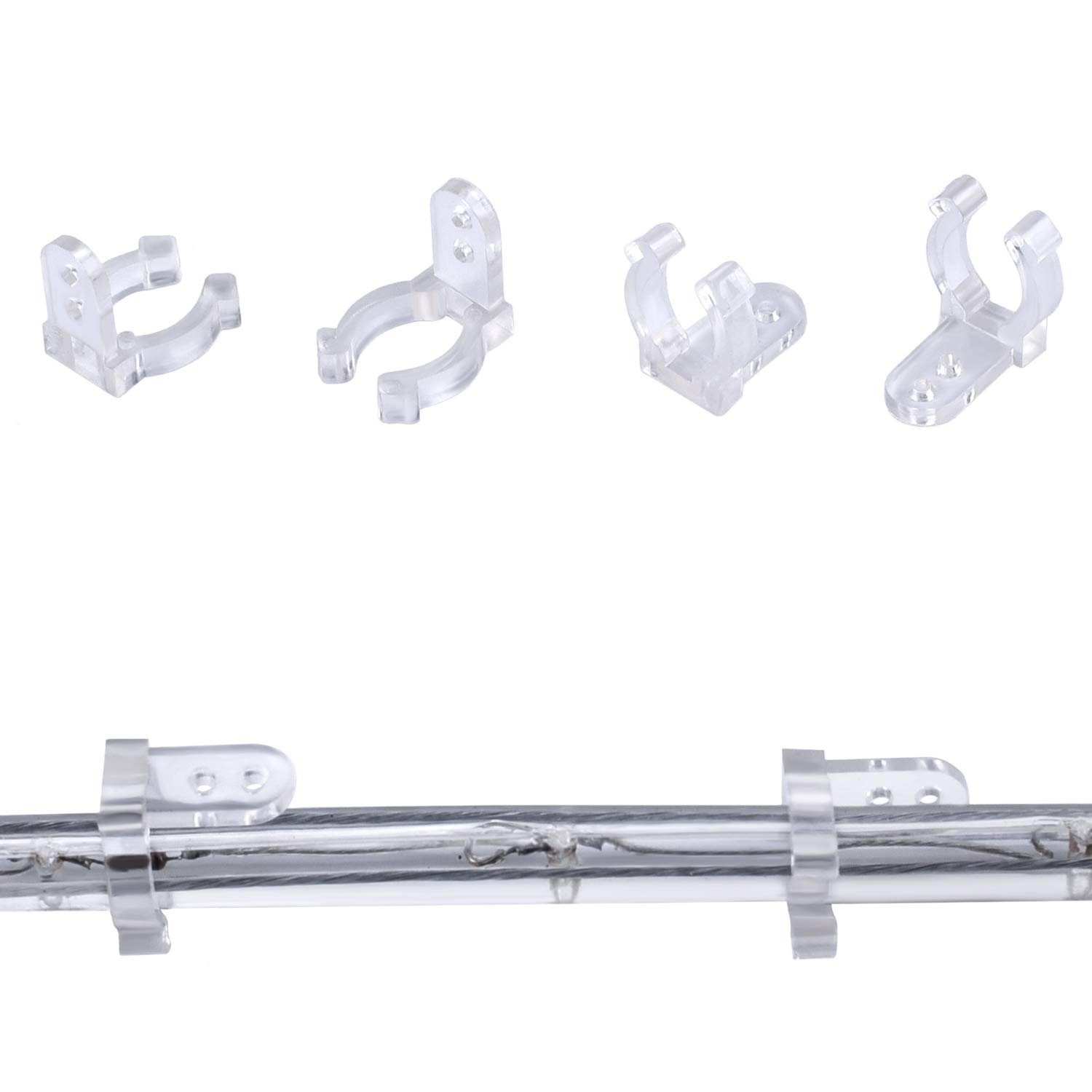 WEBBOMB LED-Lichterschlauch 40x/100x Befestigungsclips für LED Lichtschlauch Halterung Halteclips