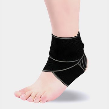 shapevital.de Sprunggelenkbandage SHAPEVITAL Fußgelenkbandage für mehr Stabilität im Sprunggelenk, mit anpassbarem Fixierungsriemen, sicherer Halt durch Silikonstreifen