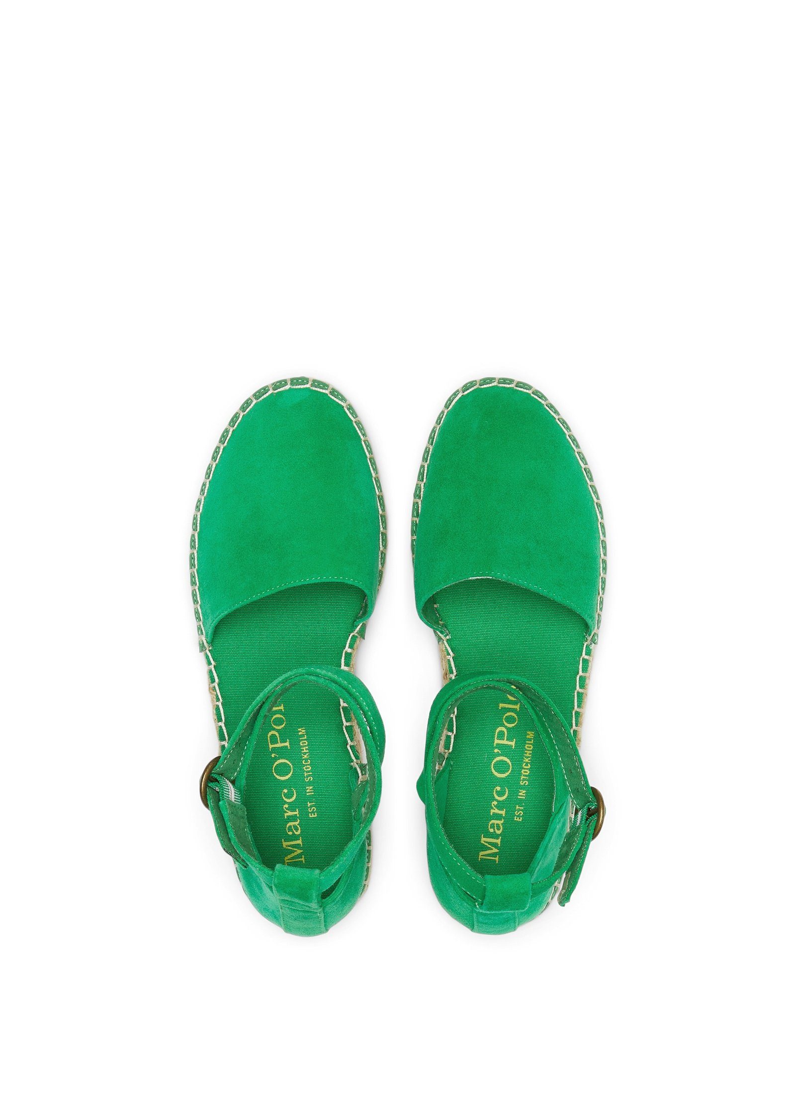 grün softem O'Polo aus Espadrille Marc Ziegen-Veloursleder