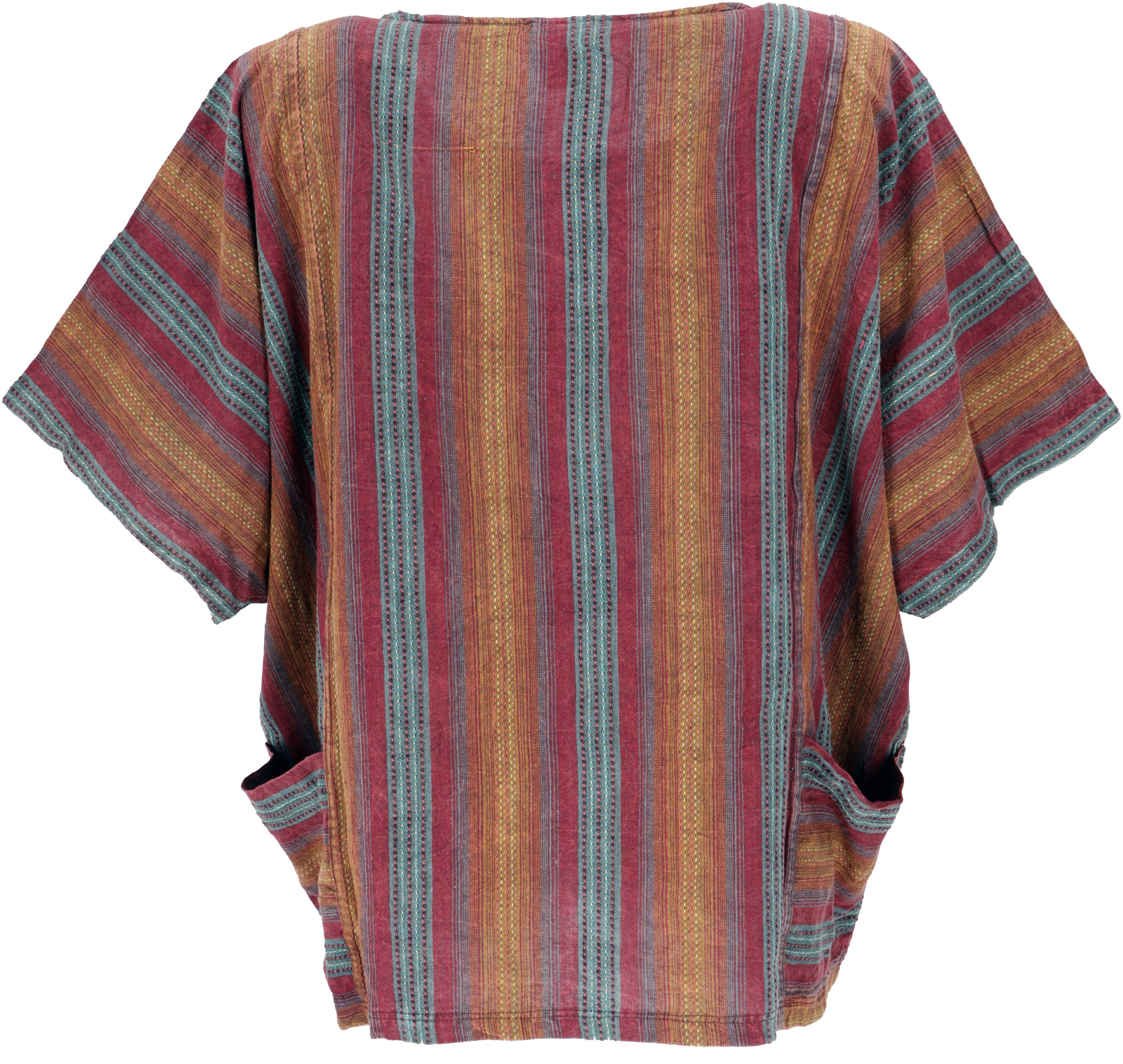 Guru-Shop Longbluse Weites Boho Blusentop mit Fledermausärmeln,.. alternati günstig online kaufen