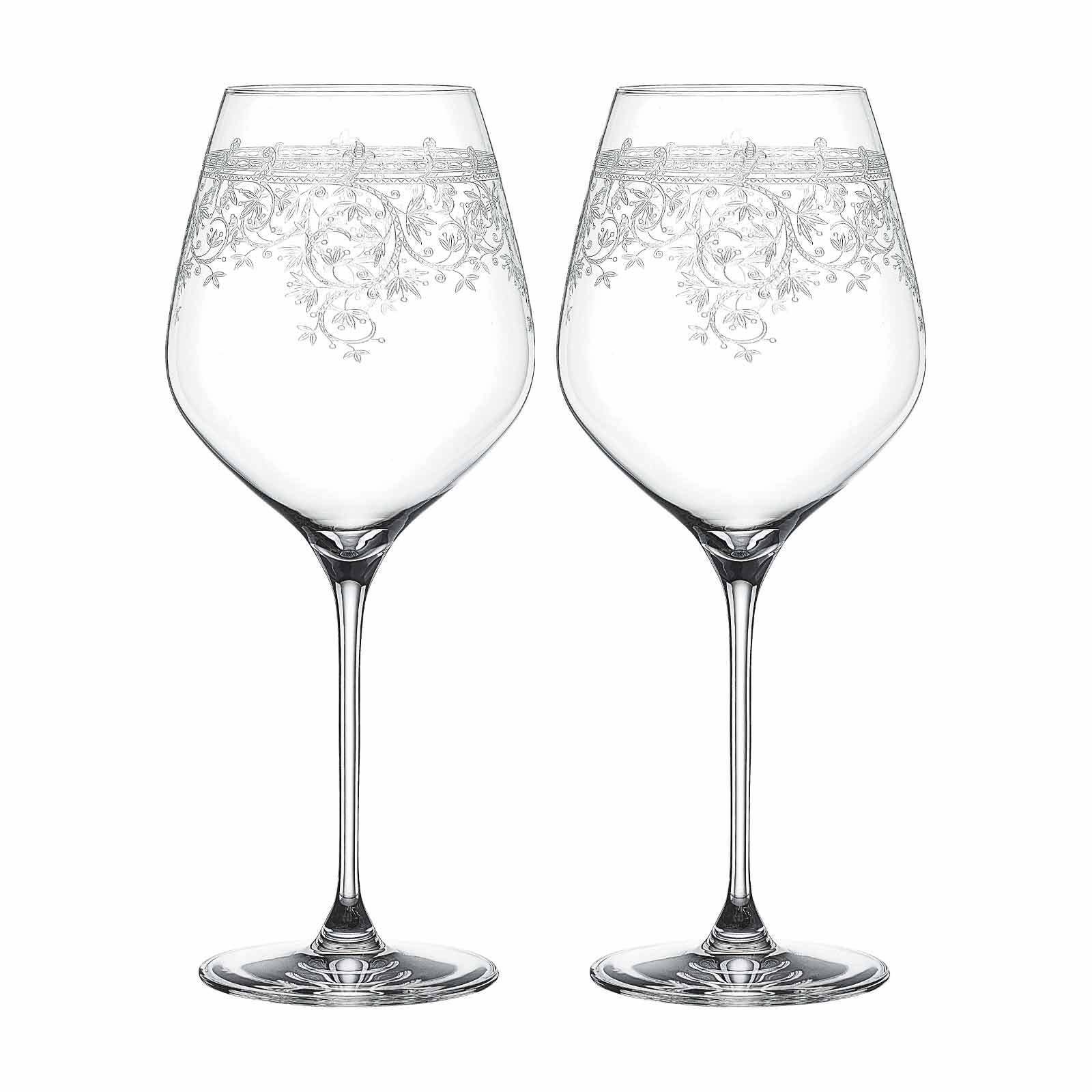 SPIEGELAU Rotweinglas Arabesque Burgundergläser 840 ml 2er Set, Glas