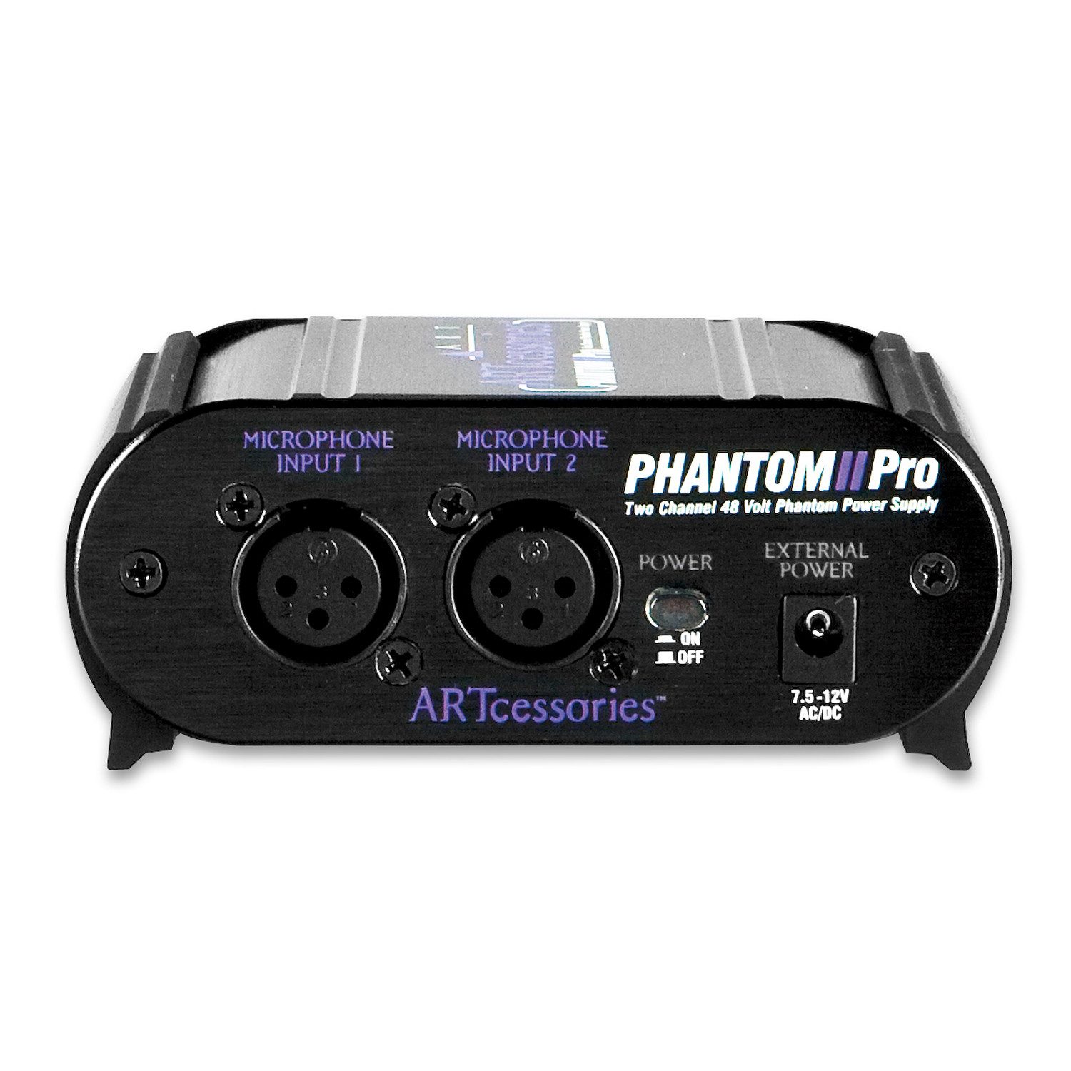 Art Audio ART Phantomspeisung Phantom II Pro 2-Kanäle 48V Digitales Aufnahmegerät (Phantomspeisegerät)