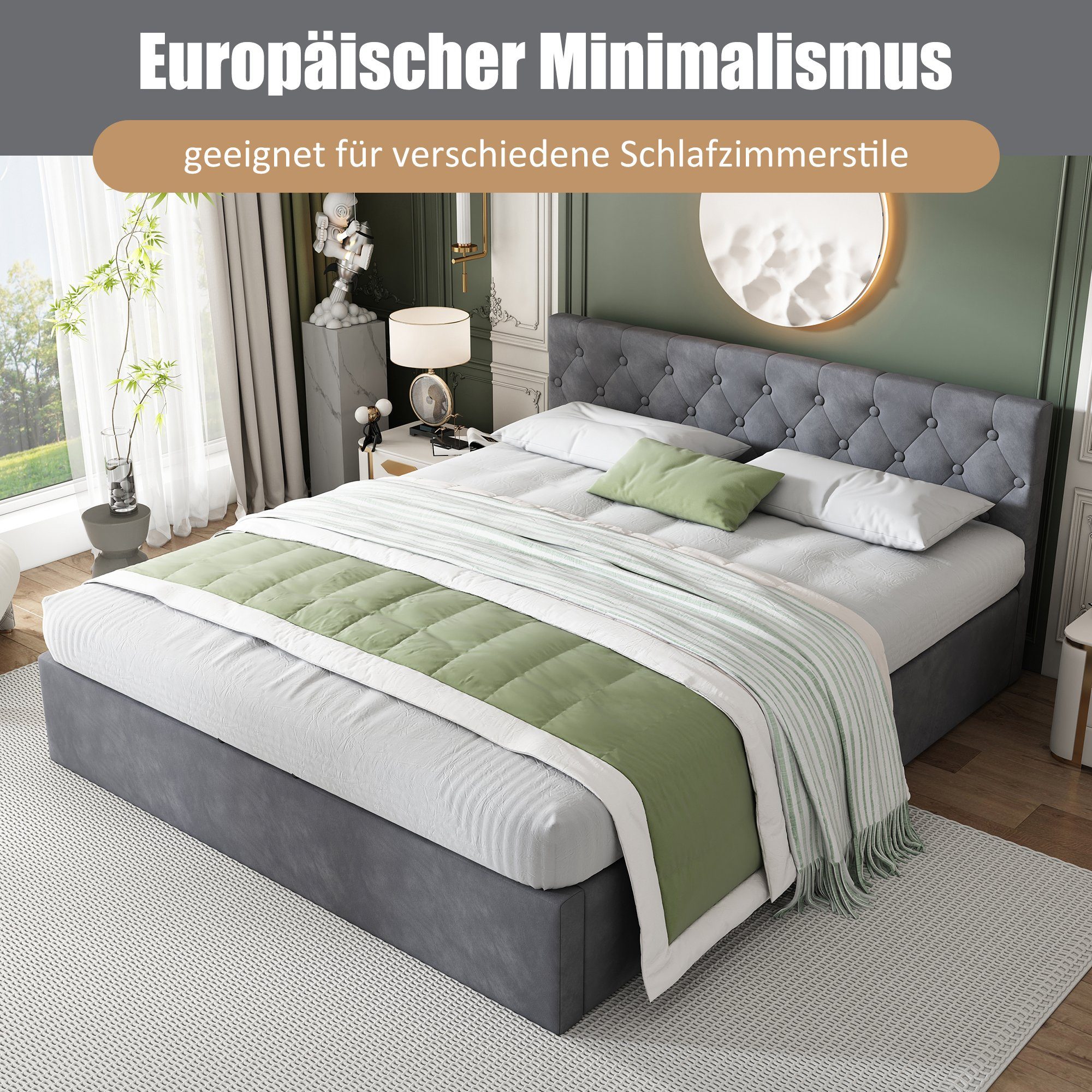 HAUSS SPOLE Polsterbett Polsterbett Hydraulisch Doppelbett günstig online kaufen
