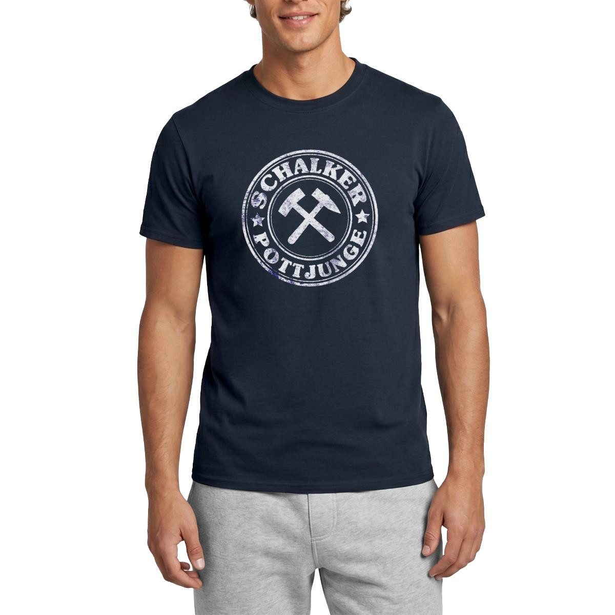 Spreadshirt T-Shirt Schalker Pottjunge, Ruhrpott Geschenke, Pottliebe Männer T-Shirt (1-tlg)