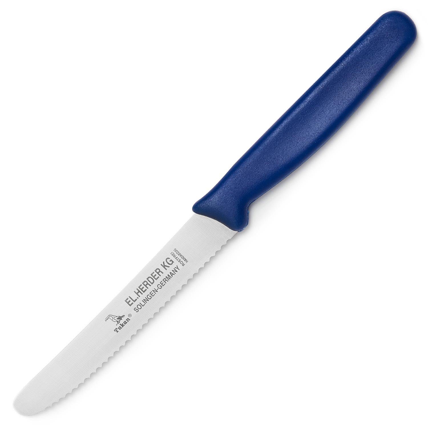 Landshop24 Brötchenmesser Brotmesser Tomatenmesser Tafelmesser 4er Set blau, Edelstahl (Spezialstahl 1.4116) konisch geschliffen – Bild 2 von 5