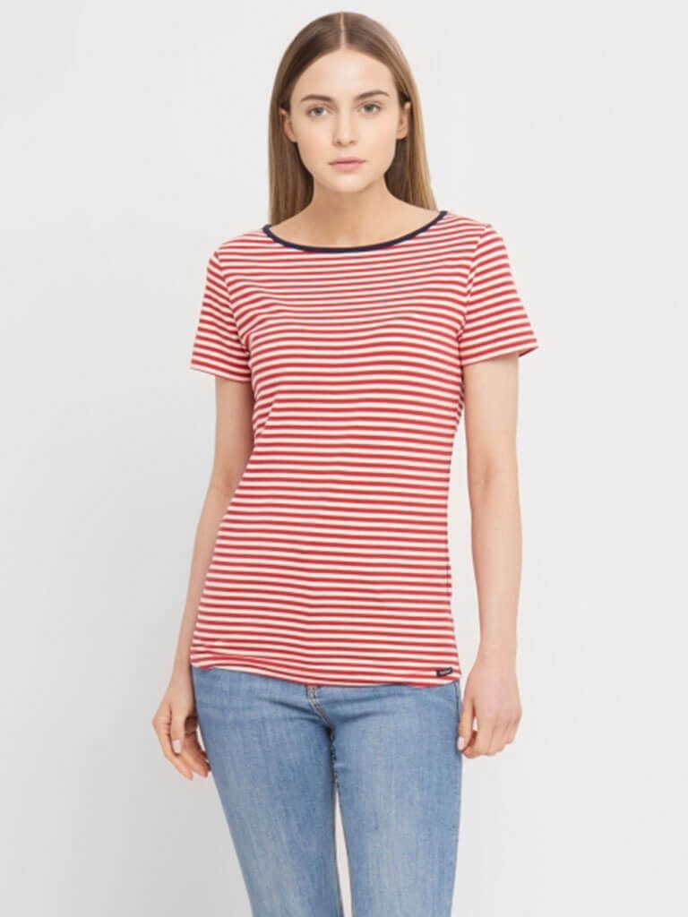 Sea Ranch T-Shirt Luella Damen Kurzarm-Shirt Luella mit Streifen - Gestreiftes T-Shirt Rundhals