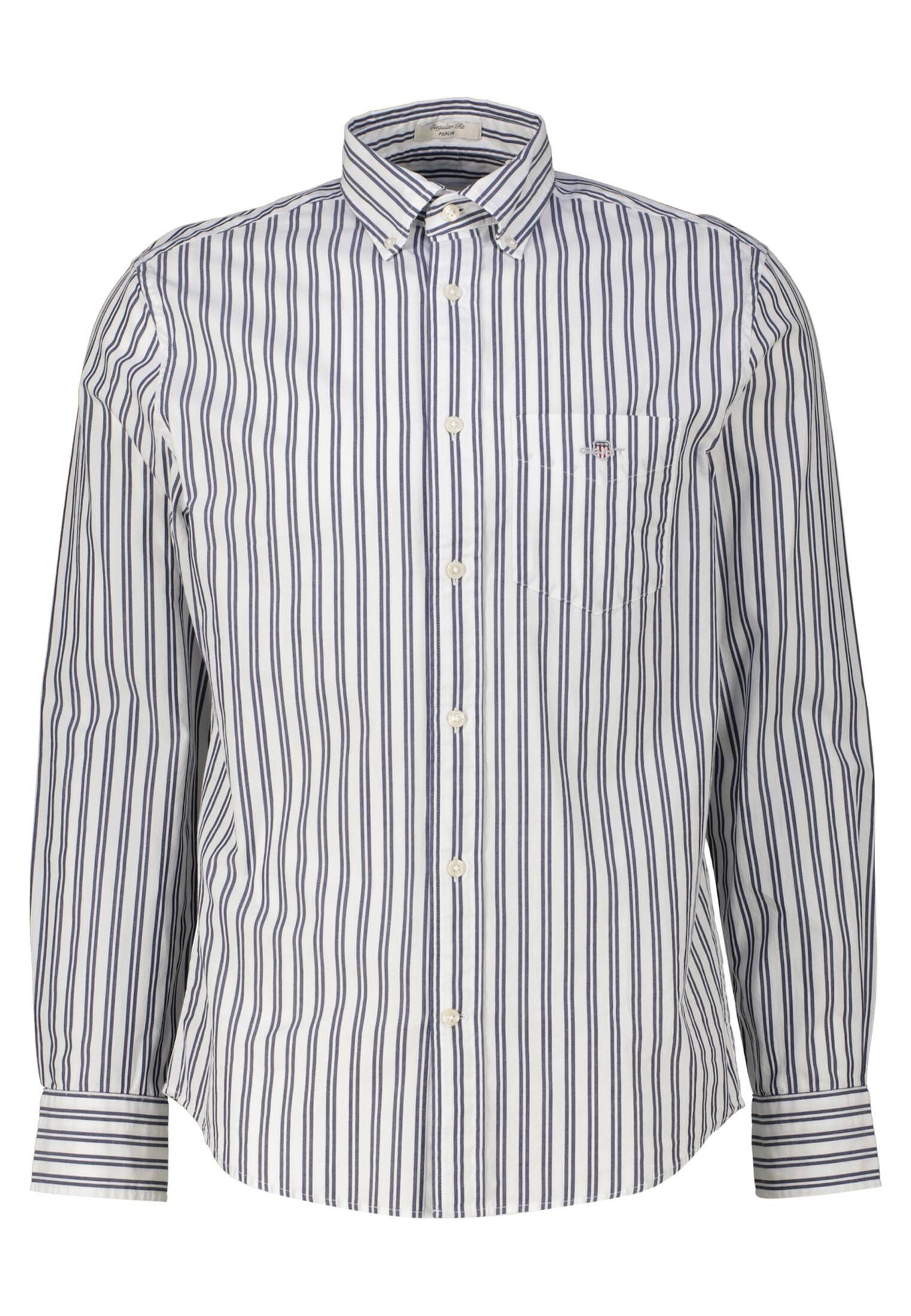 Langarmhemd Herren Freizeithemd POPLIN Regular Fit