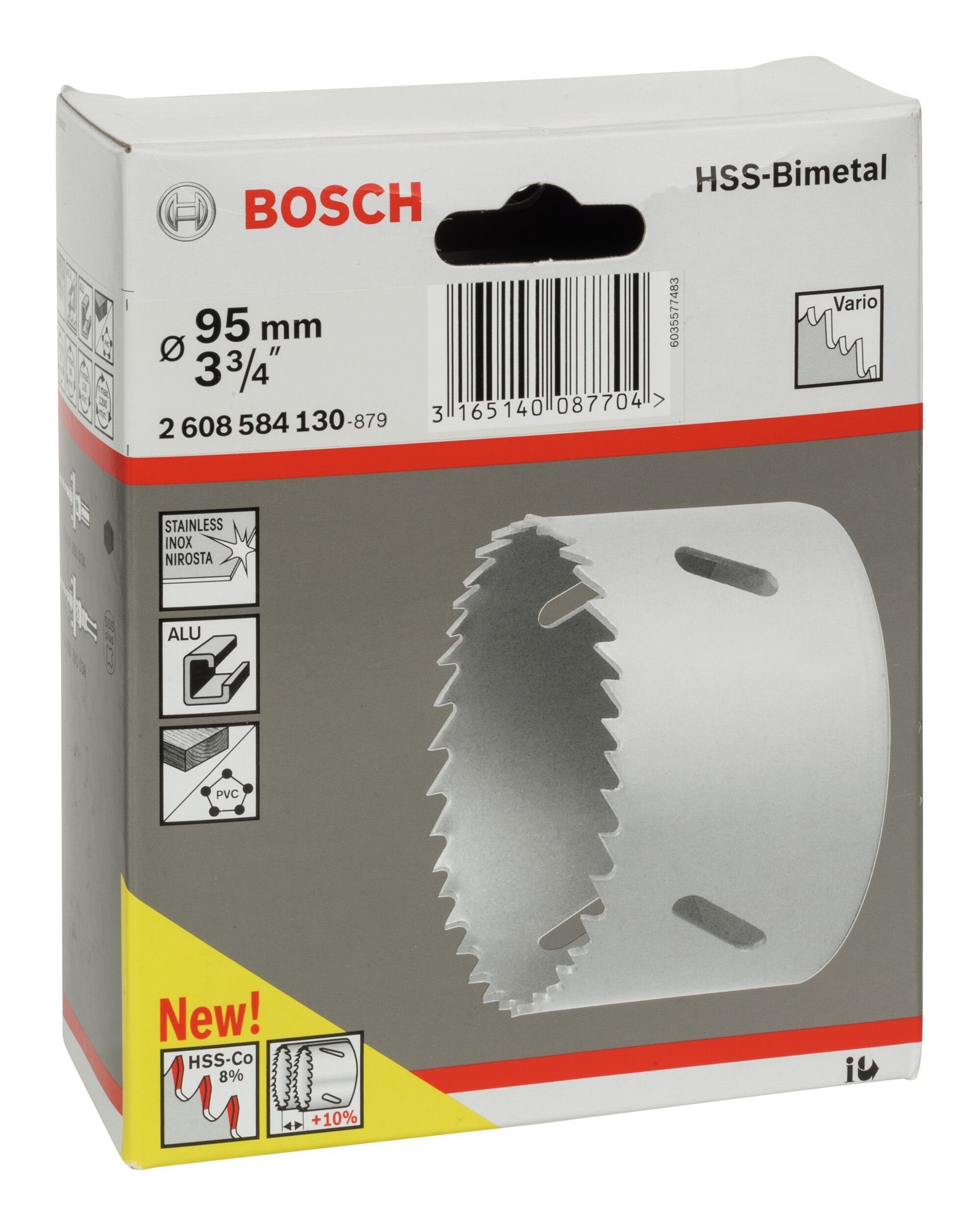 Thumbnail - BOSCH Lochsäge, Ø 95 mm, HSS-Bimetall für Standardadapter - / 3 3/4"