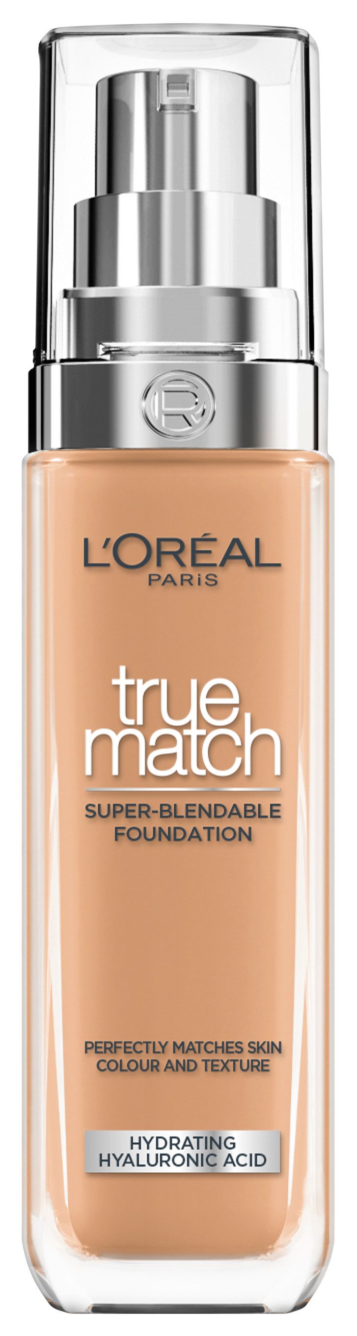 L'ORÉAL PARIS Foundation L'Oréal Paris True Match Foundation, Spendet Feuchtigkeit, mittlere Deckkraft, passt sich dem Hautton an.