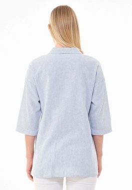 ORGANICATION Shirt & Hose Women's Striped 3/4 Sleeve Shirt