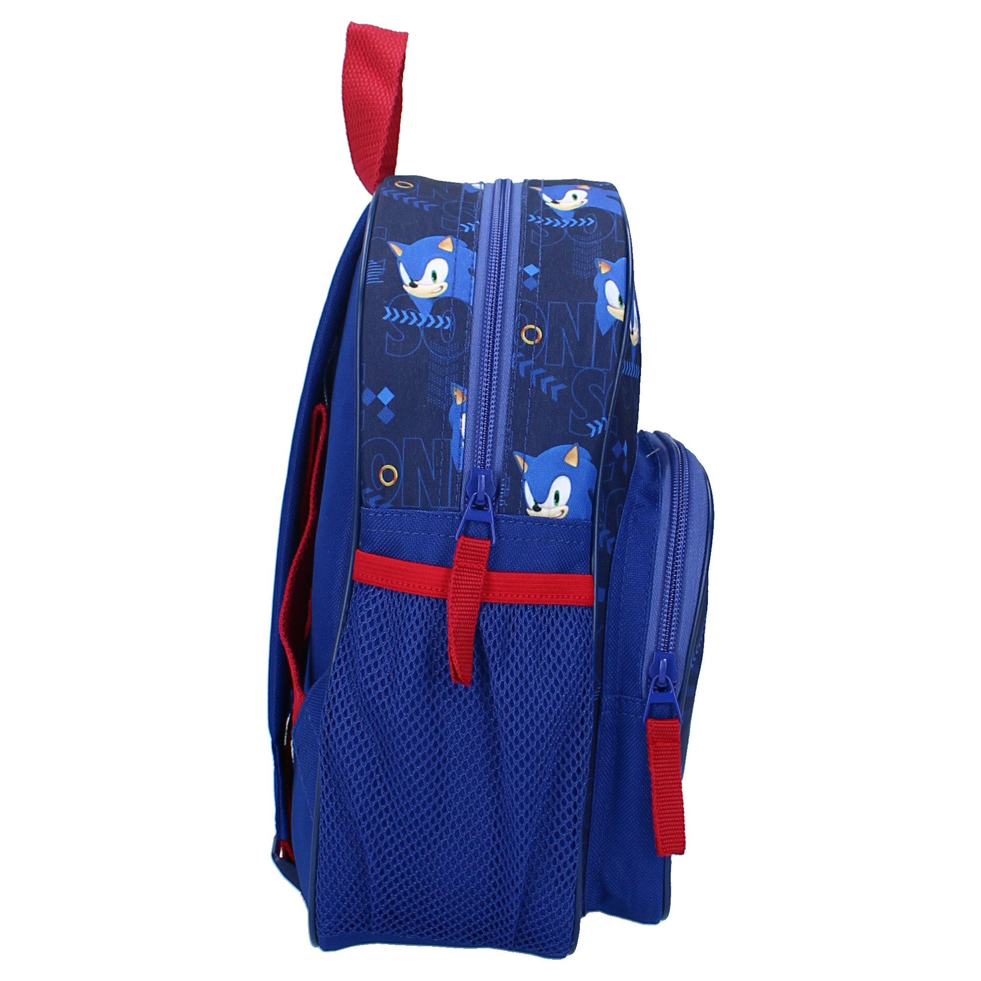 Vadobag Kinderrucksack Sonic 3D Rucksack Jungs Mädchen Kinder Rucksack Polyester