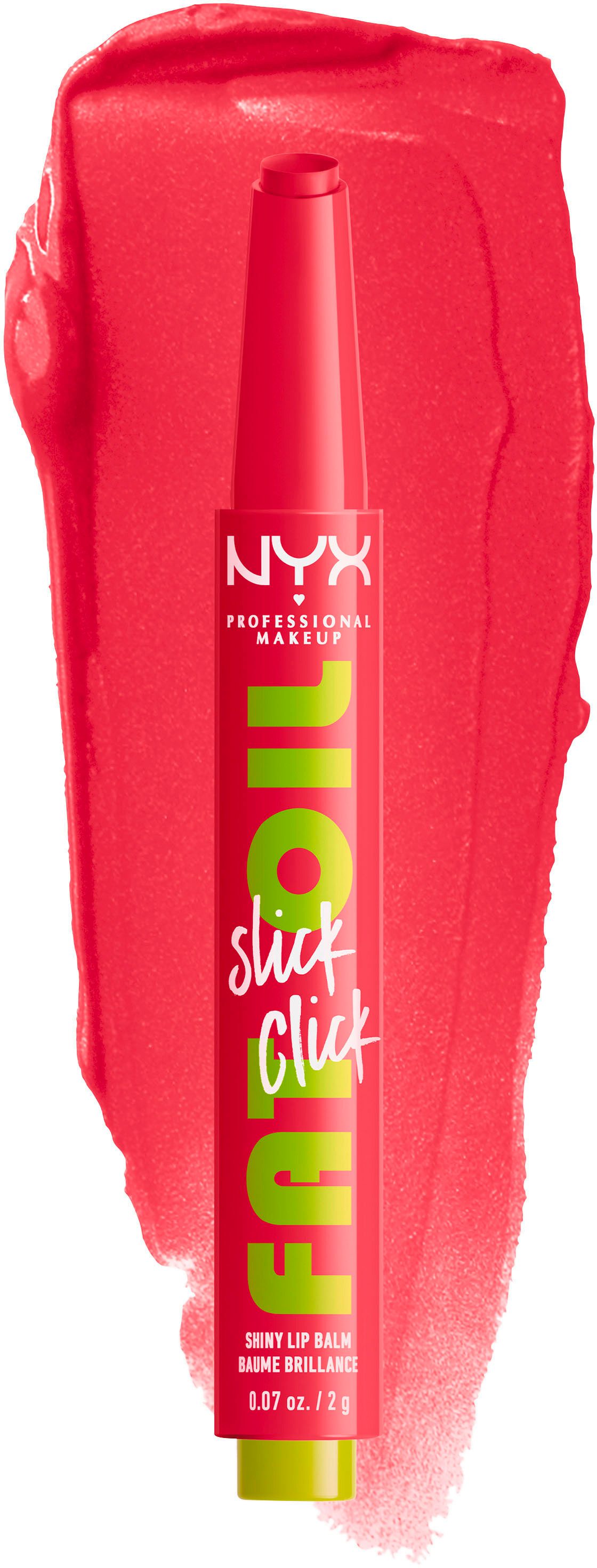 NYX PROFESSIONAL MAKEUP Lippenstift FAT OIL SLICK CLICK, leichter, aufbaubarer, pigmentierter Lip Balm