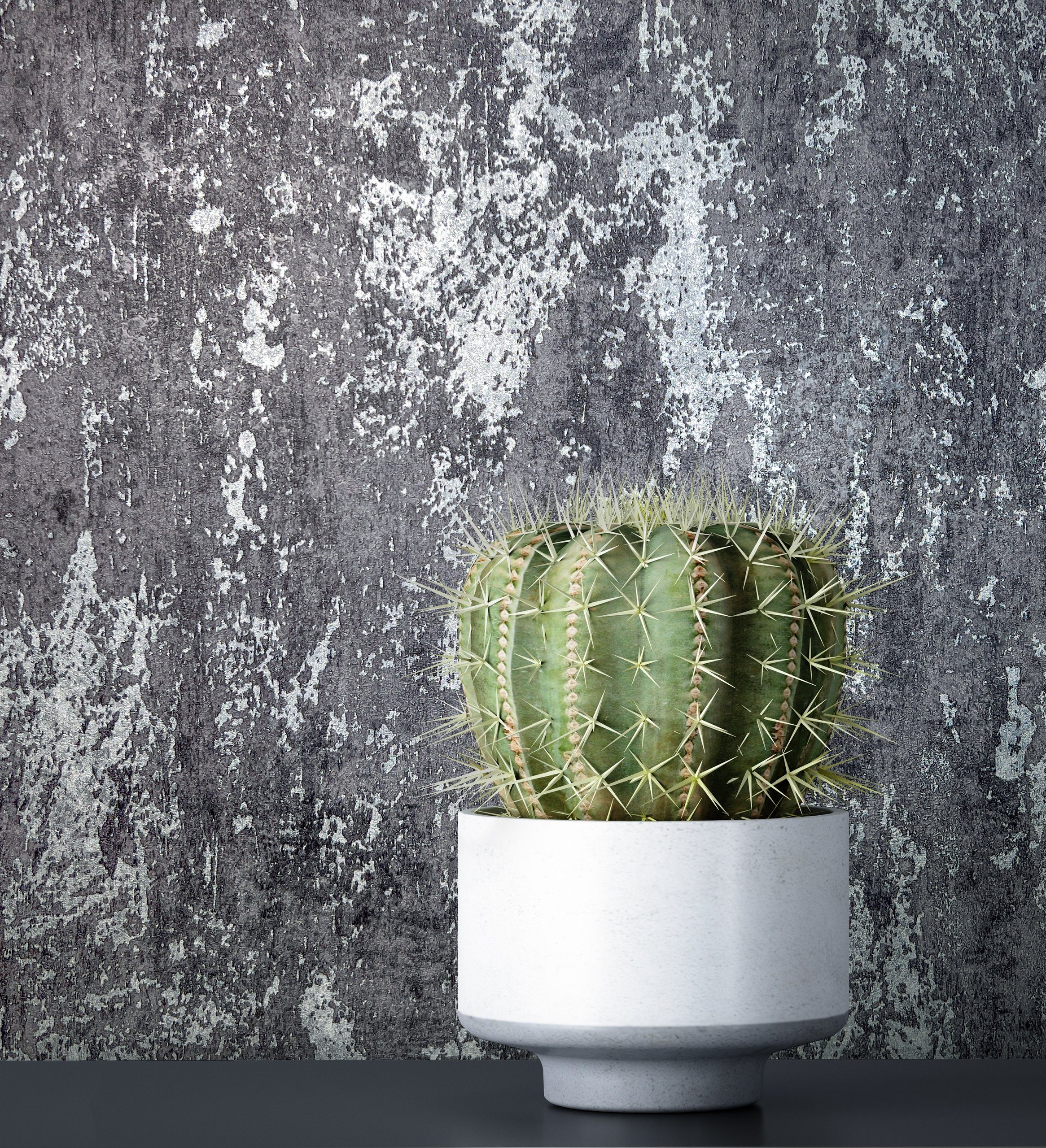 Newroom Vliestapete, Grau Tapete Industrial Beton günstig online kaufen