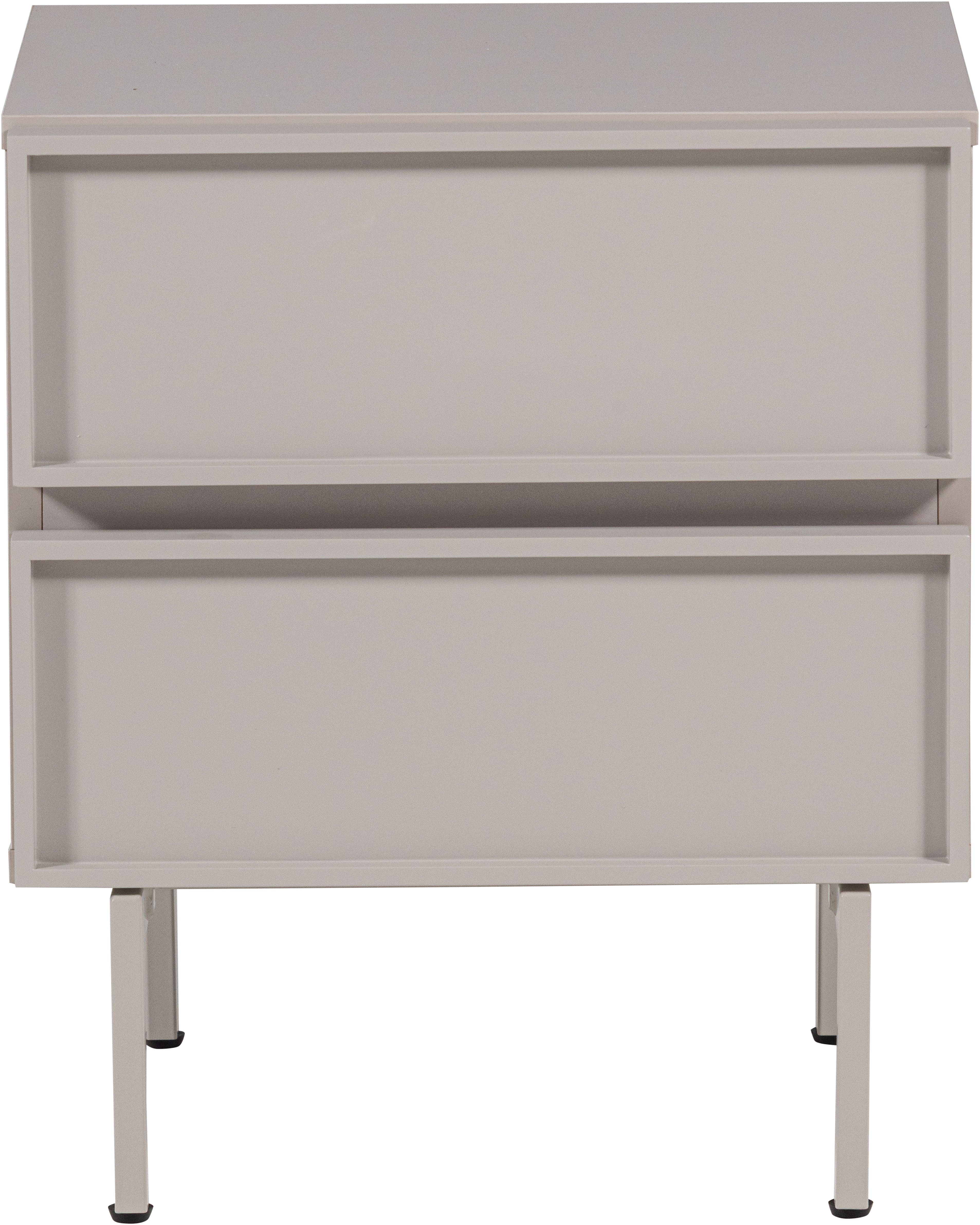 WOOOD Nachtkommode Tours mit kompakter Ausführung und Melamin-MDF B 45 x T 42 x H 51 cm, Schmutzabweisende Oberfläche, Tragkraft Deckplatte 50 kg
