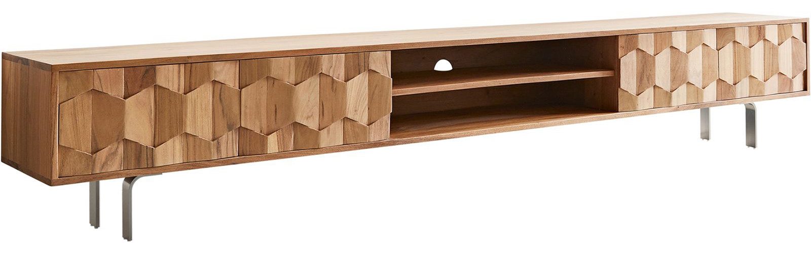 DELIFE Lowboard Fevo, Fevo Akazie Natur günstig online kaufen