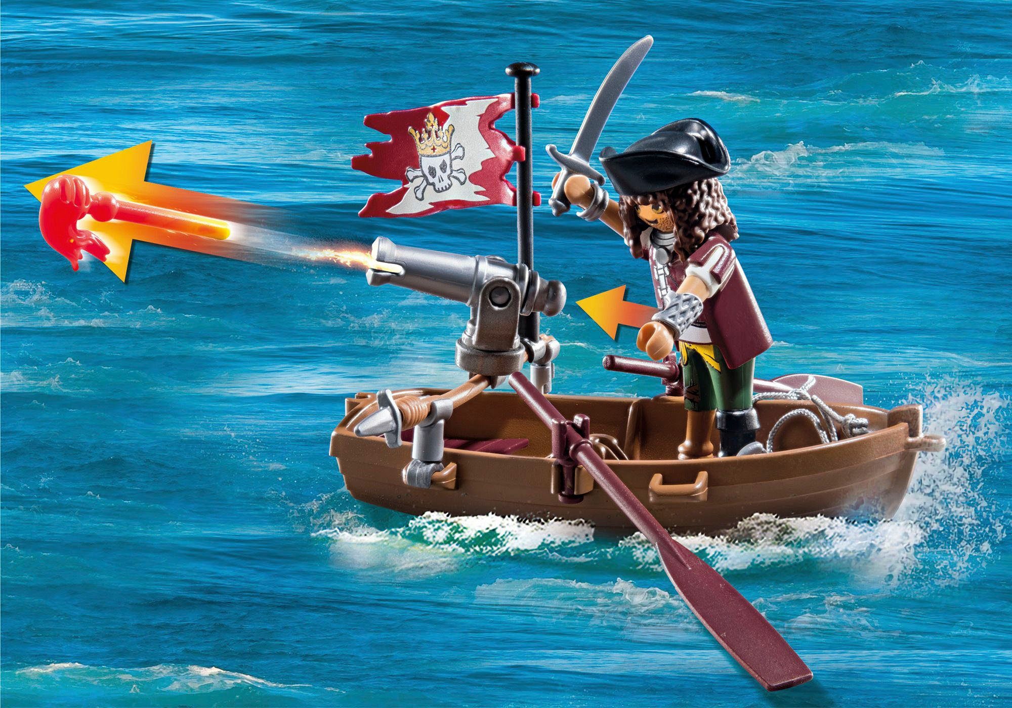 Playmobil® Kampf gegen den Riesenoktopus (71419), Pirates Konstruktions-Spielset, (44 St), Made in Europe – Bild 5 von 5
