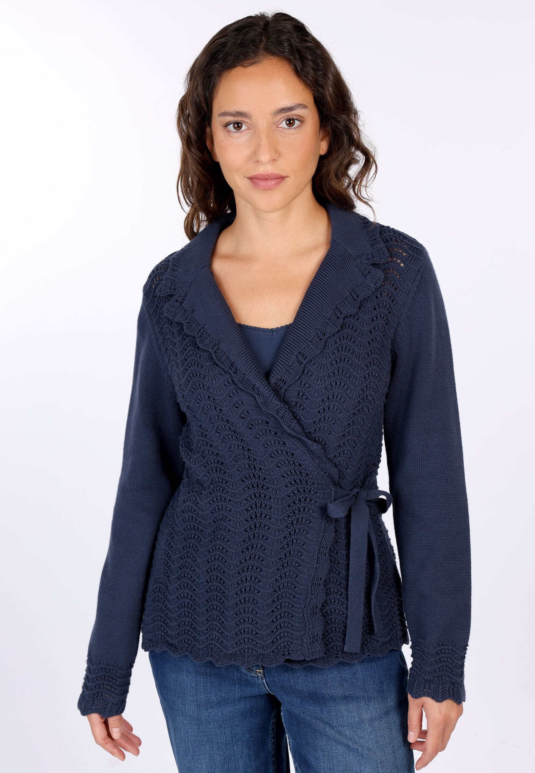 Sorgenfri Sylt Strickjacke Trudy Ajour Ajour-Strickdetails
