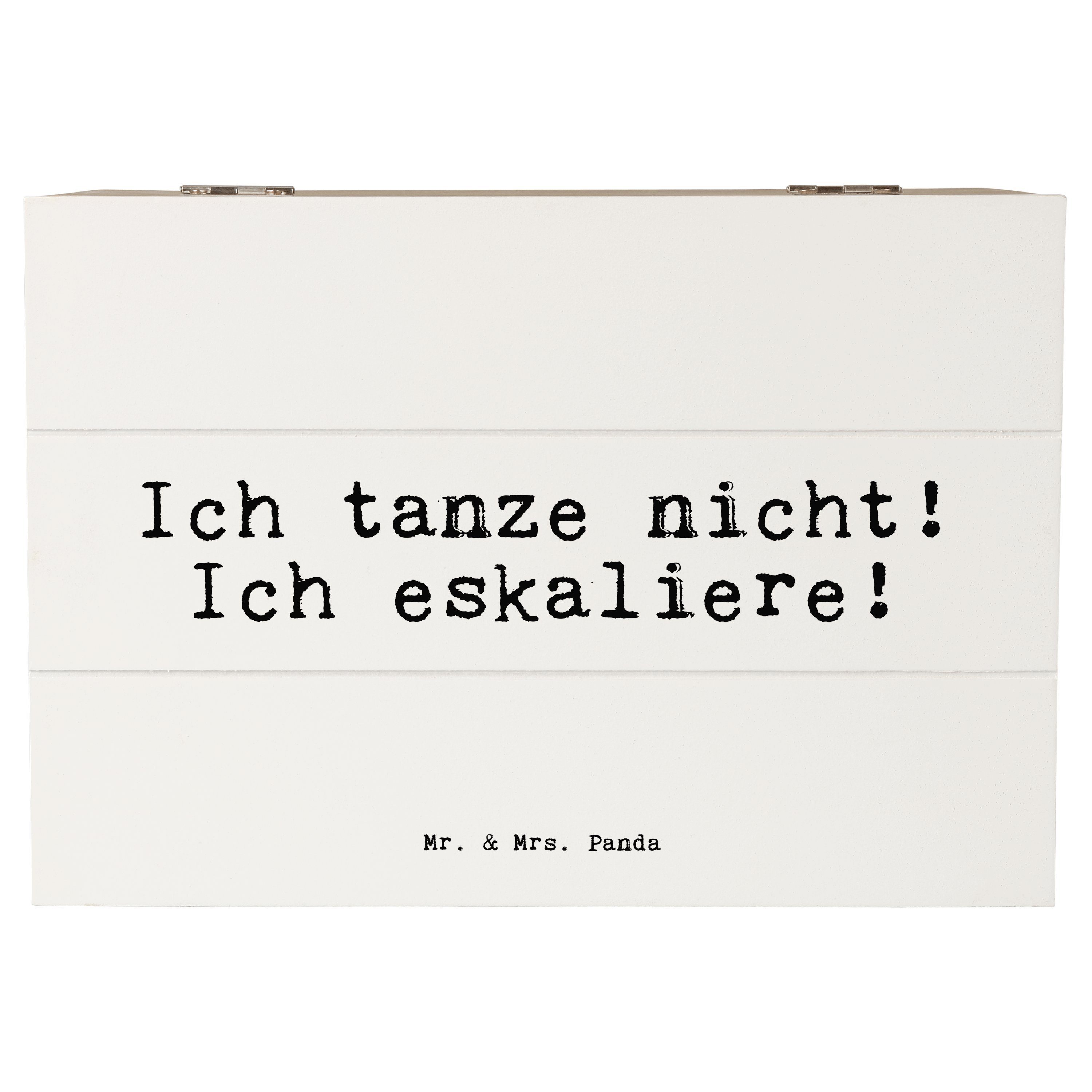 Mr. & Mrs. Panda Dekokiste »Ich tanze nicht! Ich... Weiß Geschenk
