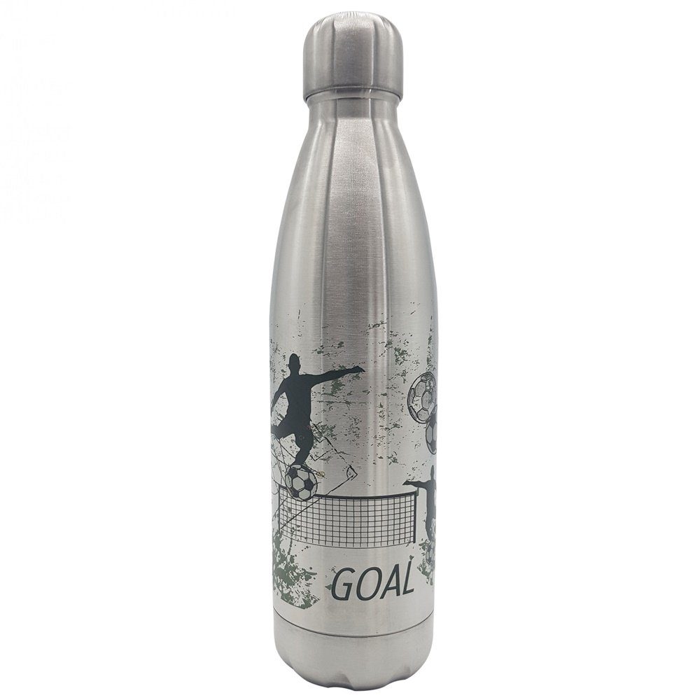 Dora's Trinkflasche Edelstahl Thermoflasche Fußball 500ml