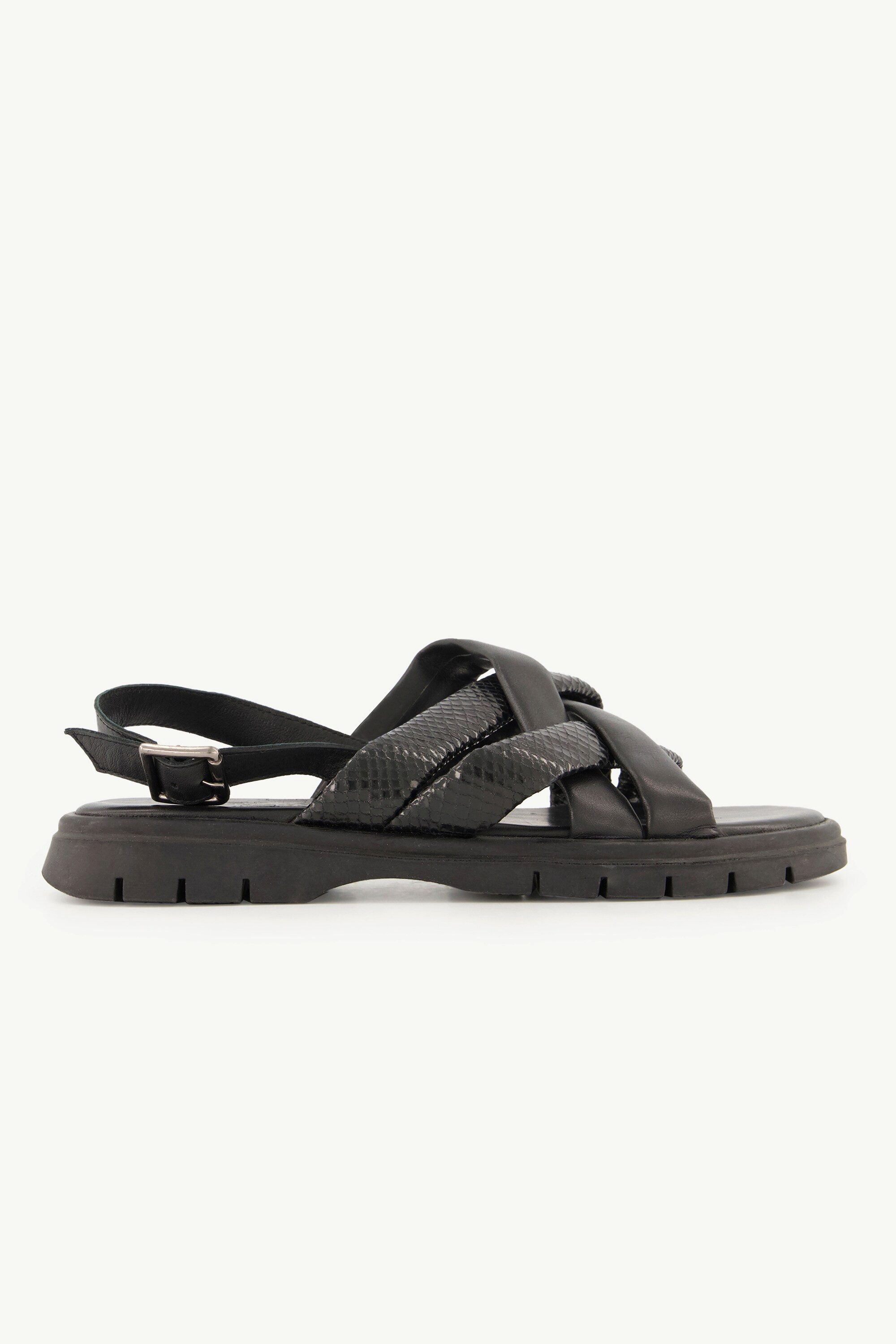 Ulla Popken Leder-Sandaletten Metallic-Optik Weite H Sandalette – Bild 2 von 3