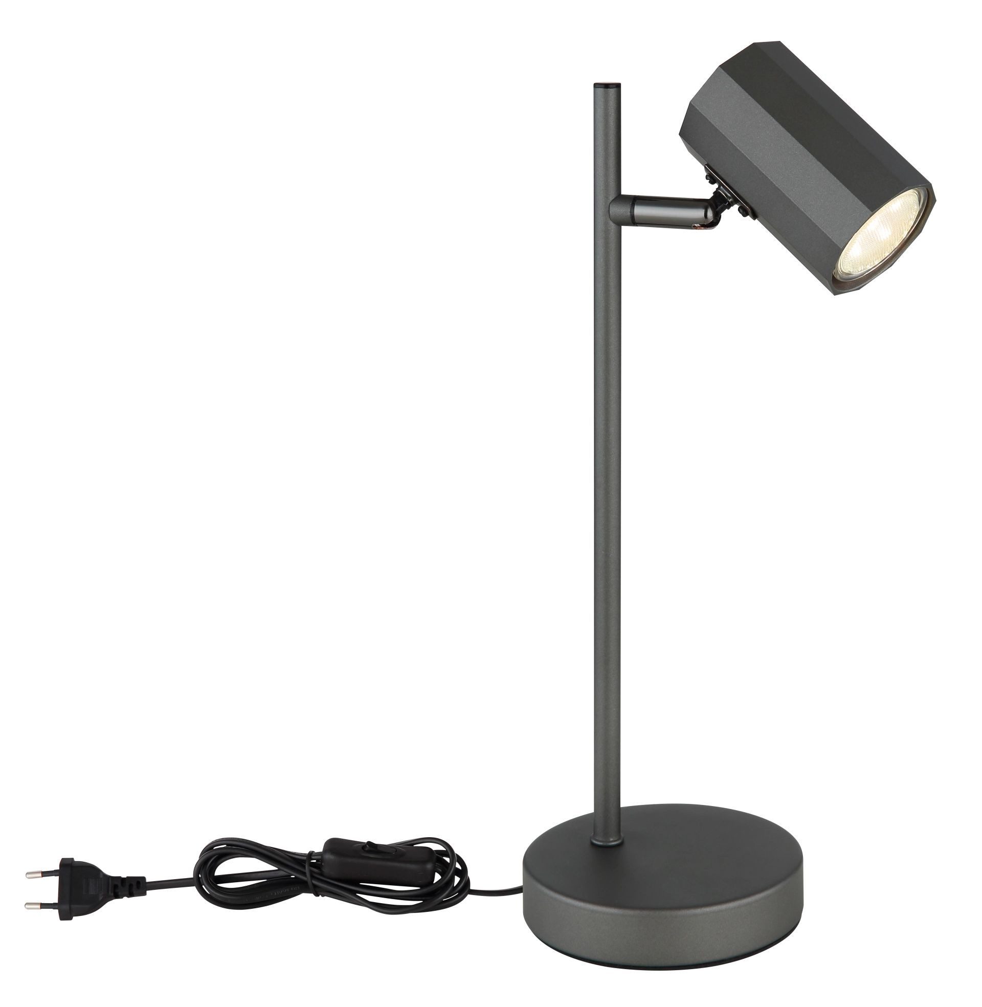 GLOBO LIGHTING Tischleuchte JAMES, ohne Leuchtmittel, Tischlampe, GU10 Fassung, Wohnzimmer, Schlafzimmer