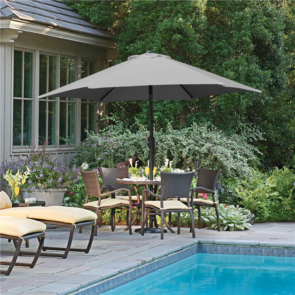 Yaheetech Sonnenschirm ∅ 223/270/294/327 cm, Gartenschirm günstig online kaufen