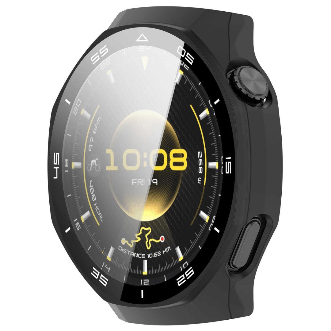 SmartUP Smartwatch-Hülle für Huawei Watch GT6 Pro 46mm Schutzglas Panzerfolie Display Case 9H 1,47, kompletter Rundumschutz