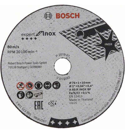 Bosch Professional Trennscheibe Expert for Inox A 60 R INOX BF, Ø 76 mm