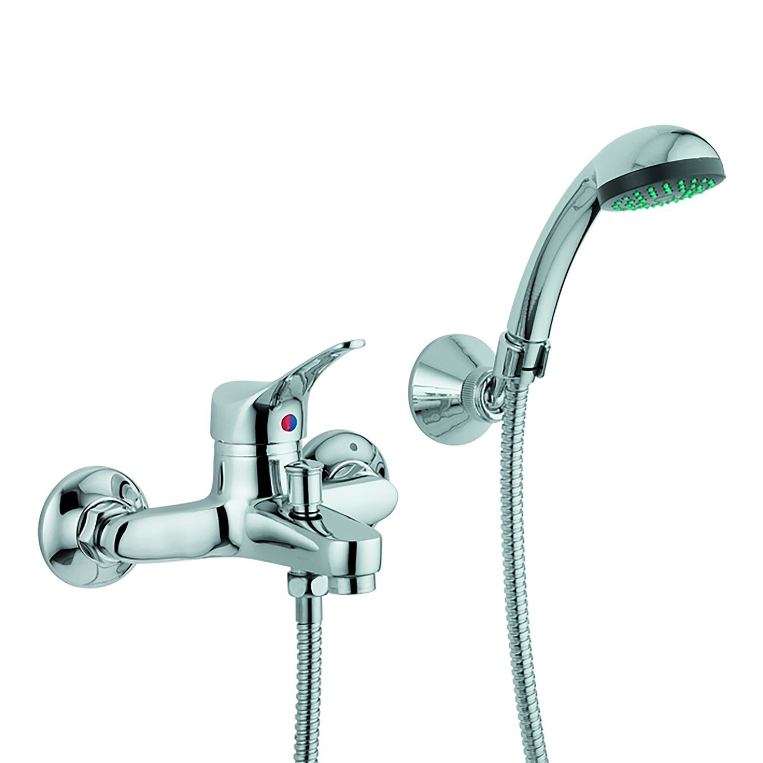 Sanixa Wannenarmatur Badewannen-Armatur Serie SEI Einhebelmischer Wanne (Badewannen Set) Einhebelmischer Badewanne Mischbatterie Badarmaturen