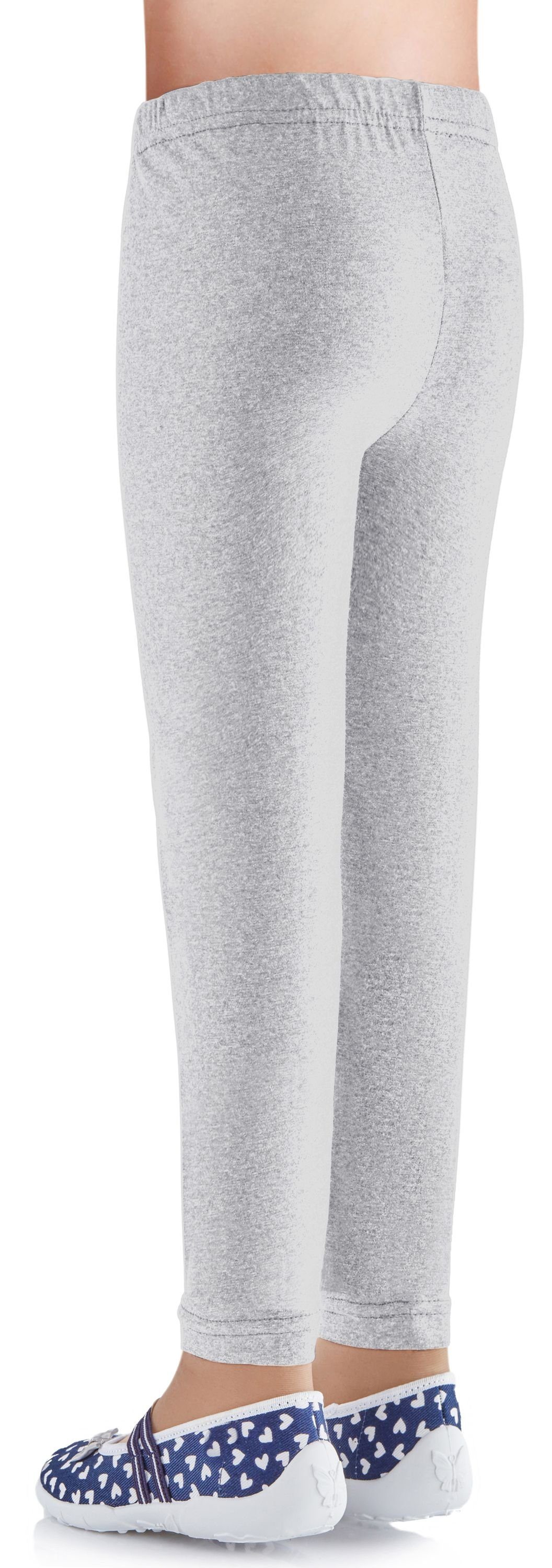 Melange12 aus Ladeheid Bund elastischer Baumwolle LAMA03 Leggings (1-tlg) Mädchen Leggings