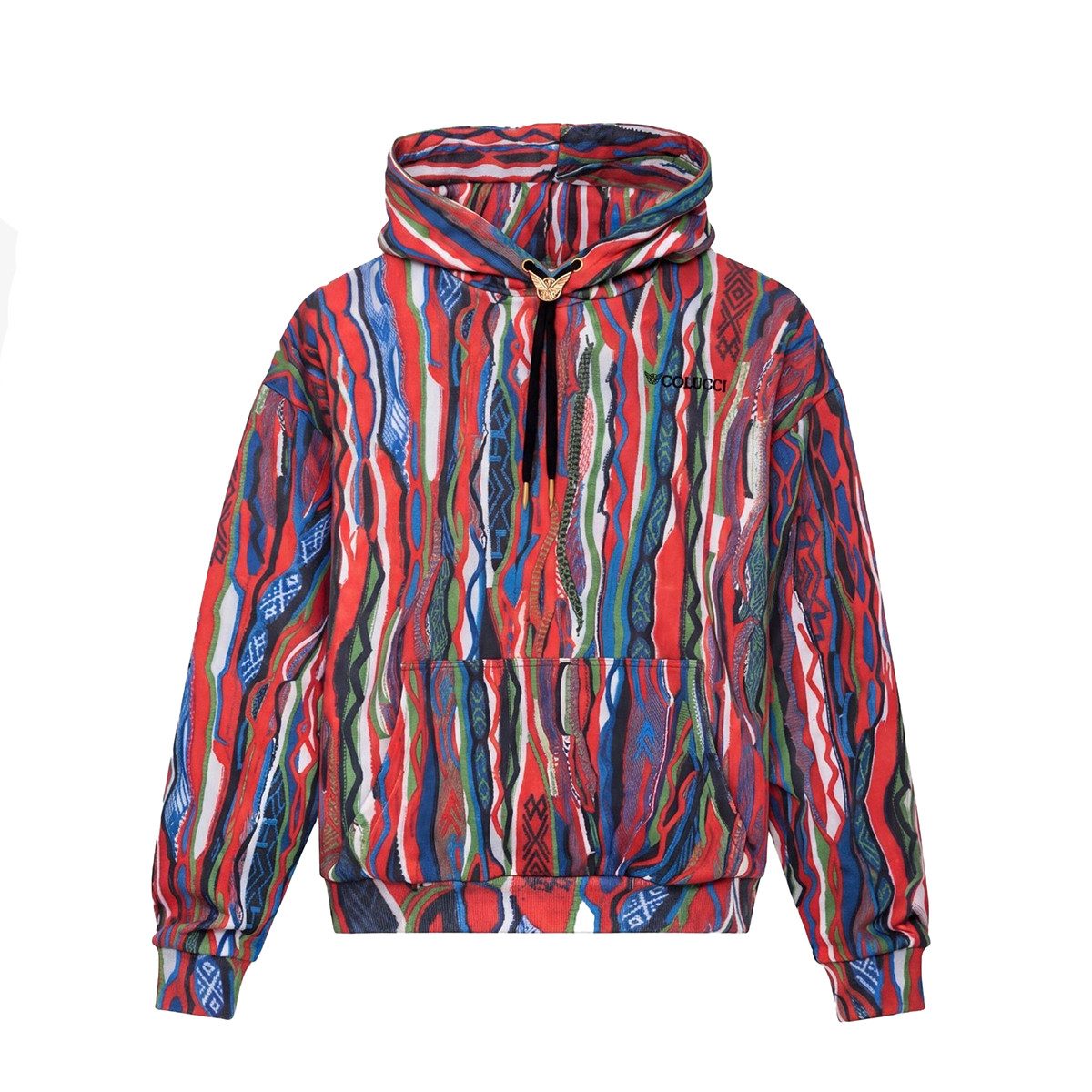 COLUCCI Hoodie Signature (kein Set) Allover-Multicolor-Print