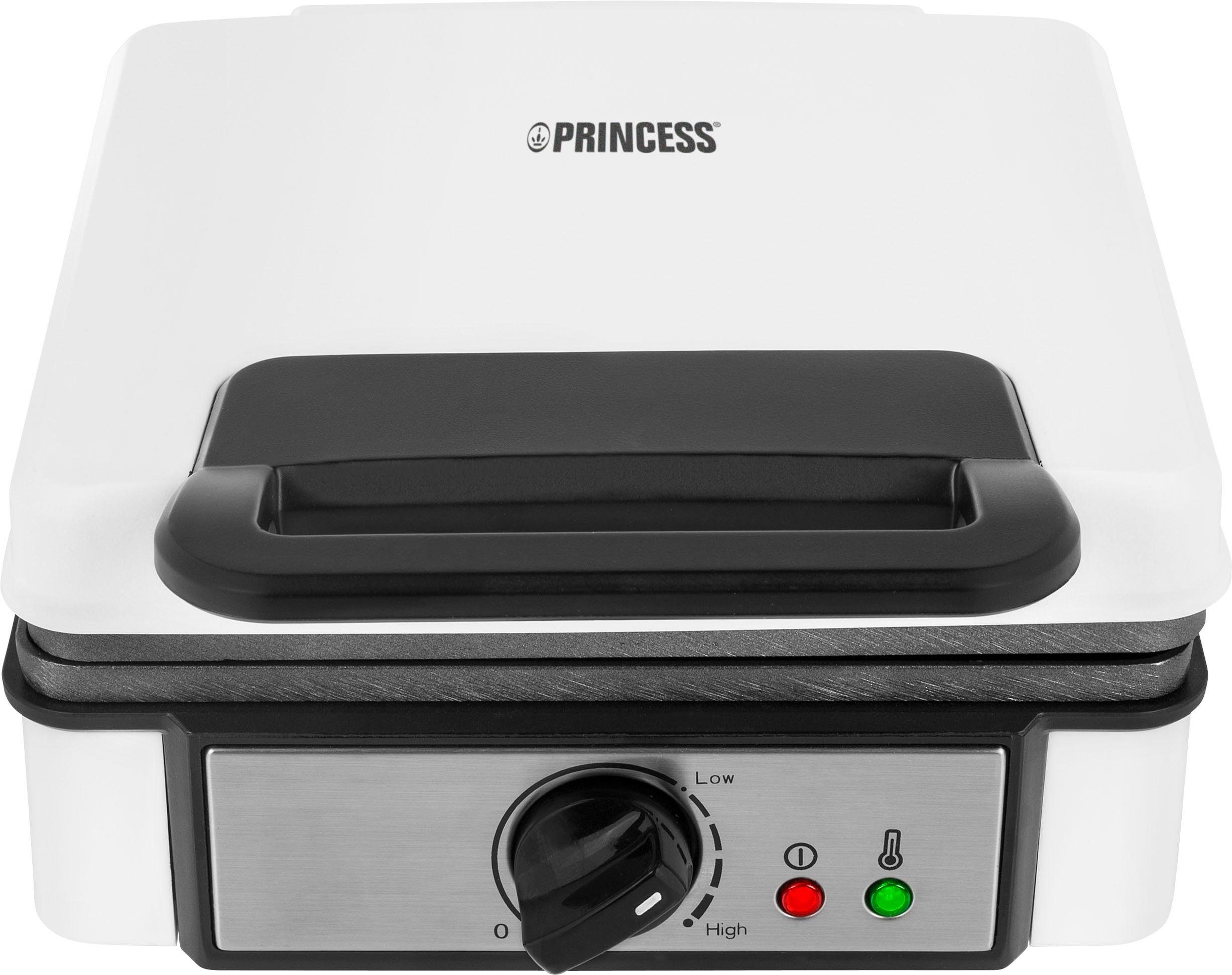 PRINCESS Waffeleisen 132397, 1200 W, mit Antihaftbeschichtung/ 2 Belgische Waffeln gleichzeitig