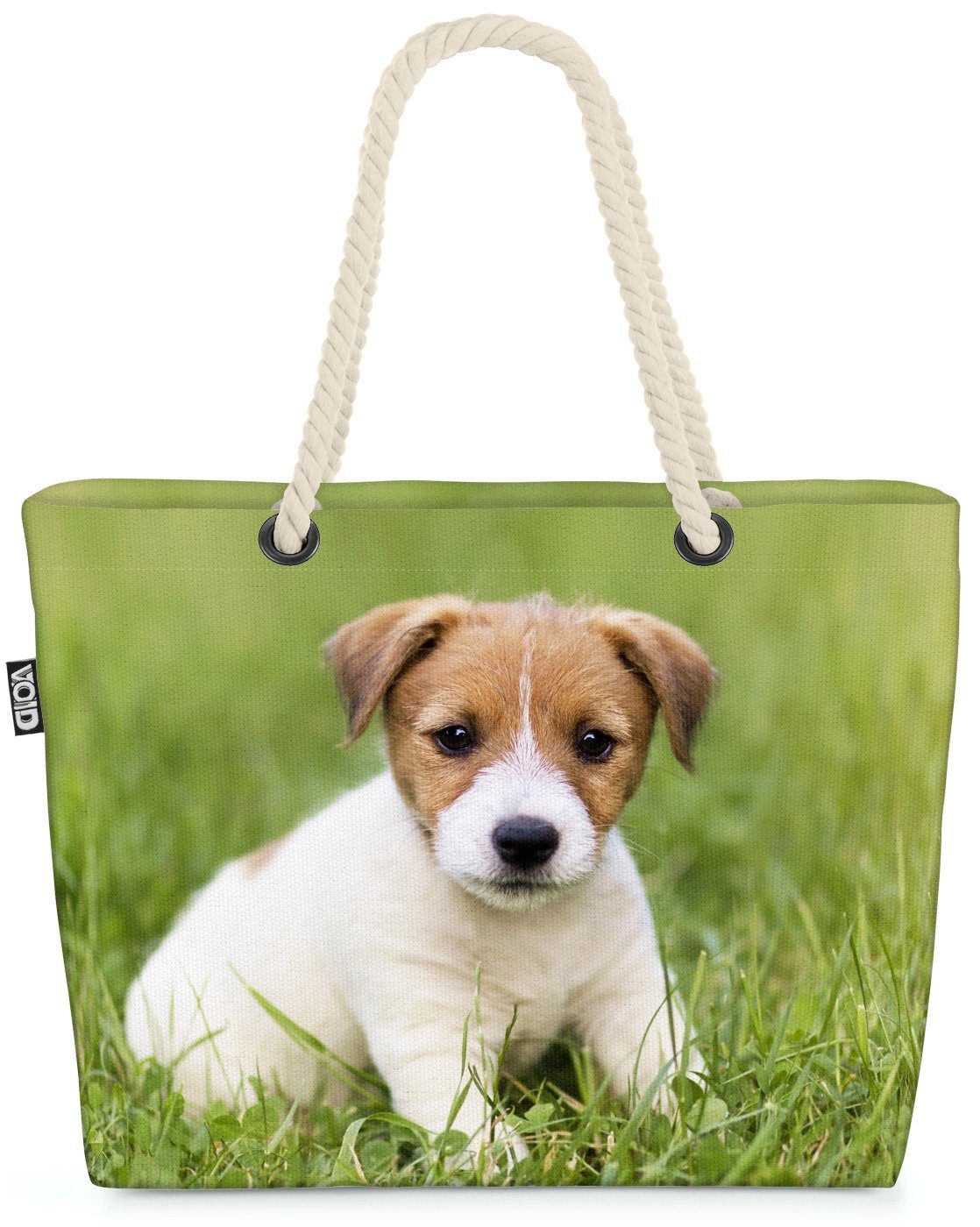 VOID Strandtasche (1-tlg), Jack Russell Terrier Beach Bag Jack Russell Terrier Welpe Hund Haustier Tier
