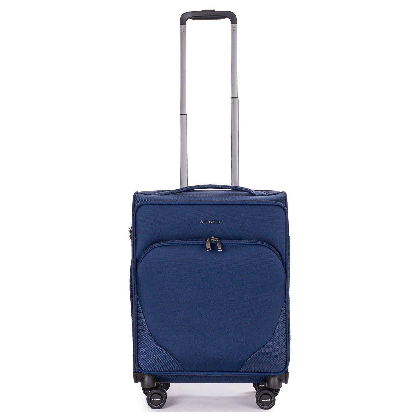 Stratic Handgepäck-Trolley Mix - 4-Rollen-Trolley S, 4 55 Rollen cm Rollen blue