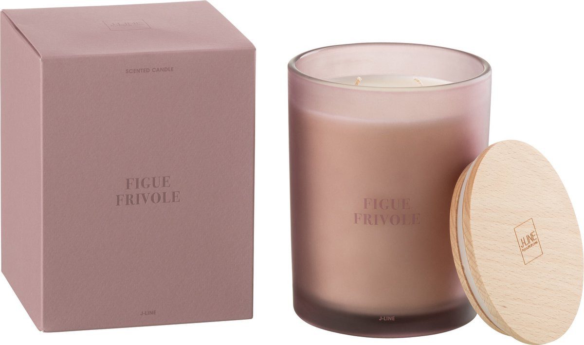 J-line Duftkerze Accords Essentiels Figue Frivole - lila - 52 h (1-tlg), Brenndauer 52h