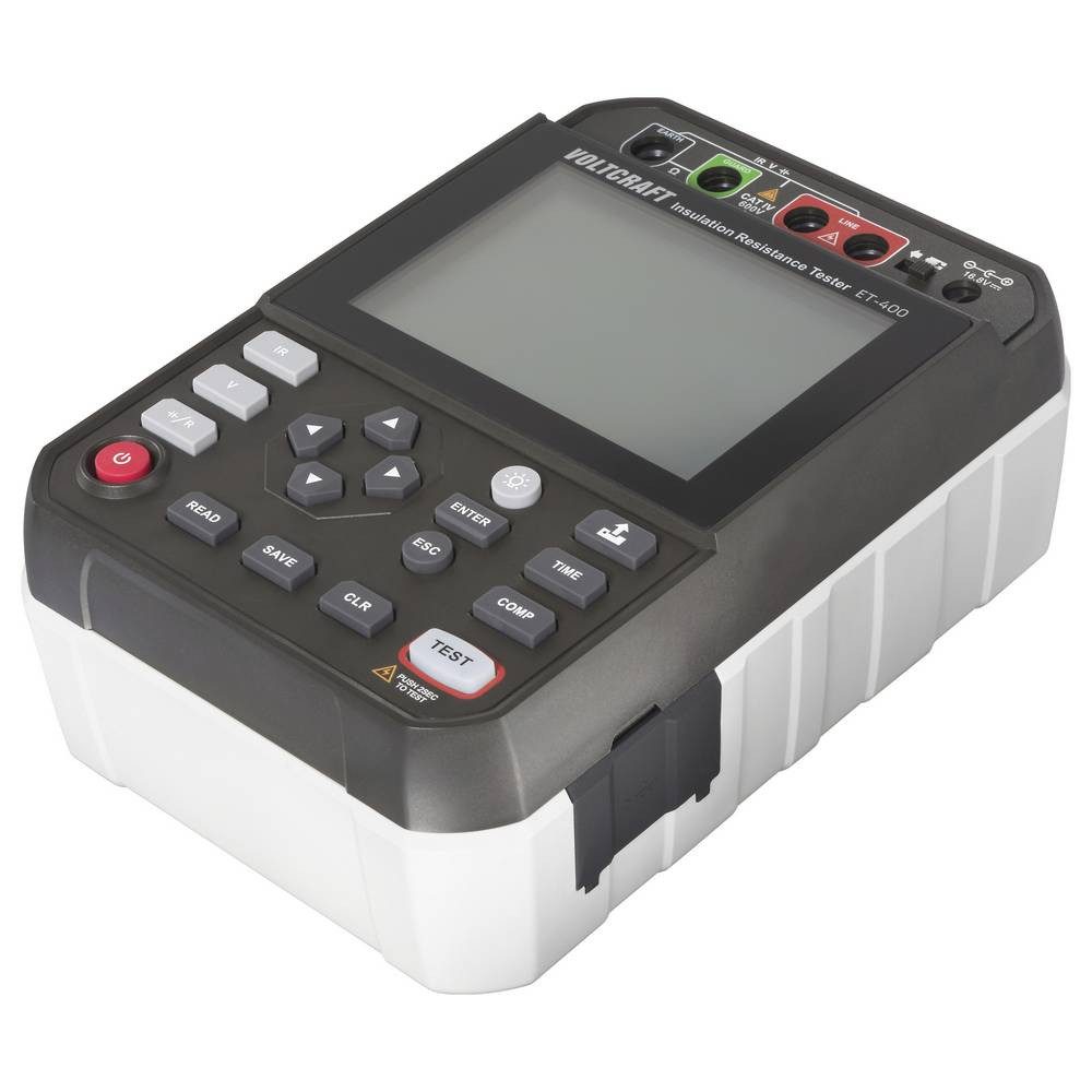 VOLTCRAFT Multimeter ET-400 Isolationsmessgerät 250 V, 500 V, 1000 V, 2500 V 2.5 TΩ