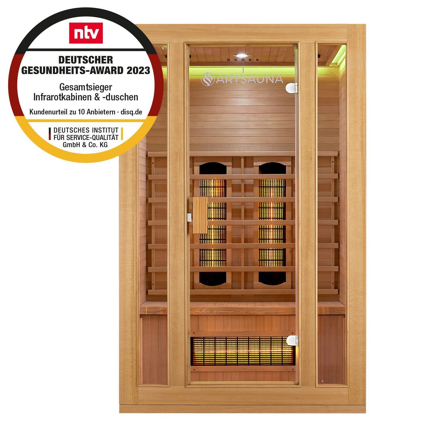 Artsauna Infrarotkabine Nyborg S120V Dual Technologie, für 2 Personen, Heml günstig online kaufen