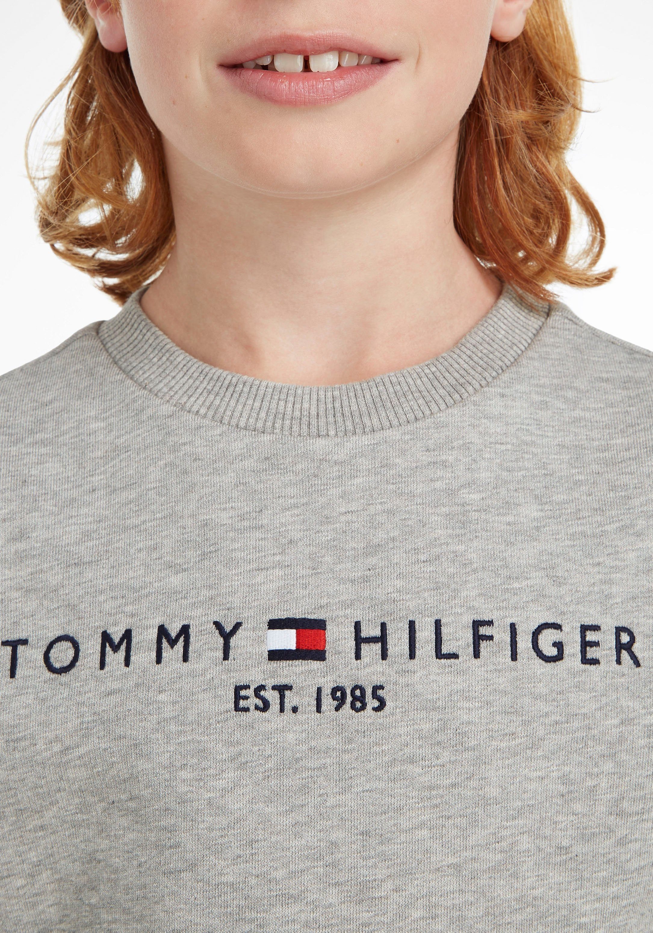 Tommy Hilfiger Sweatshirt Kids Kinder MiniMe,für und ESSENTIAL SWEATSHIRT Mädchen Junior Jungen