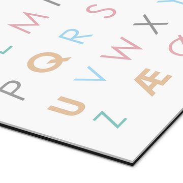 Posterlounge XXL-Wandbild Typobox, Skandinavisches Alphabet bunt, Kindergarten Skandinavisch Illustration