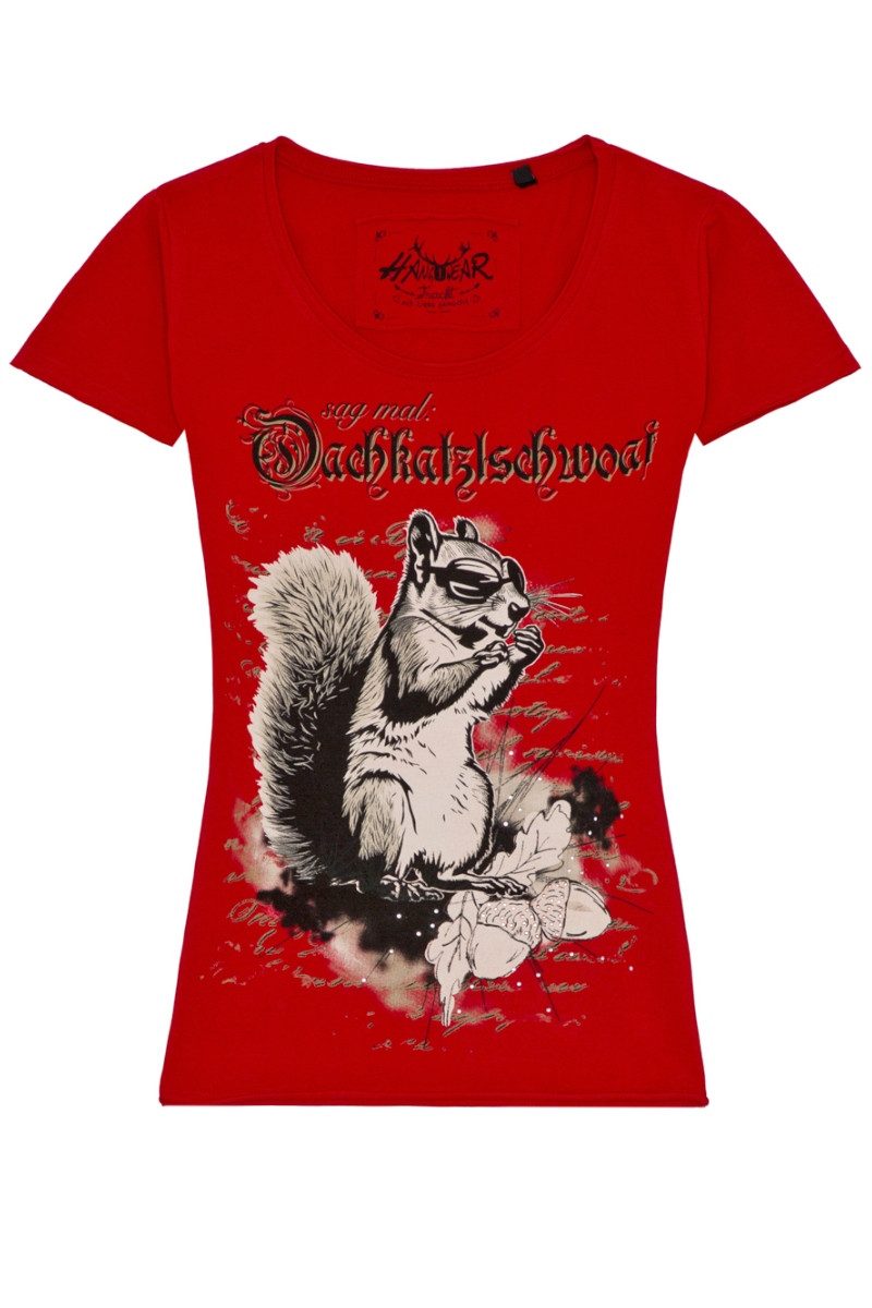 Hangowear Trachtenshirt Trachtenshirt Damen - DORLE - rot günstig online kaufen