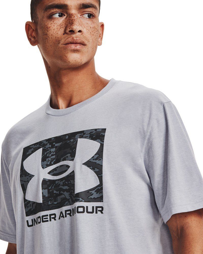 001 Logo Kurzarm-Oberteil T-Shirt Black Under ABC Armour® Boxed Camo UA