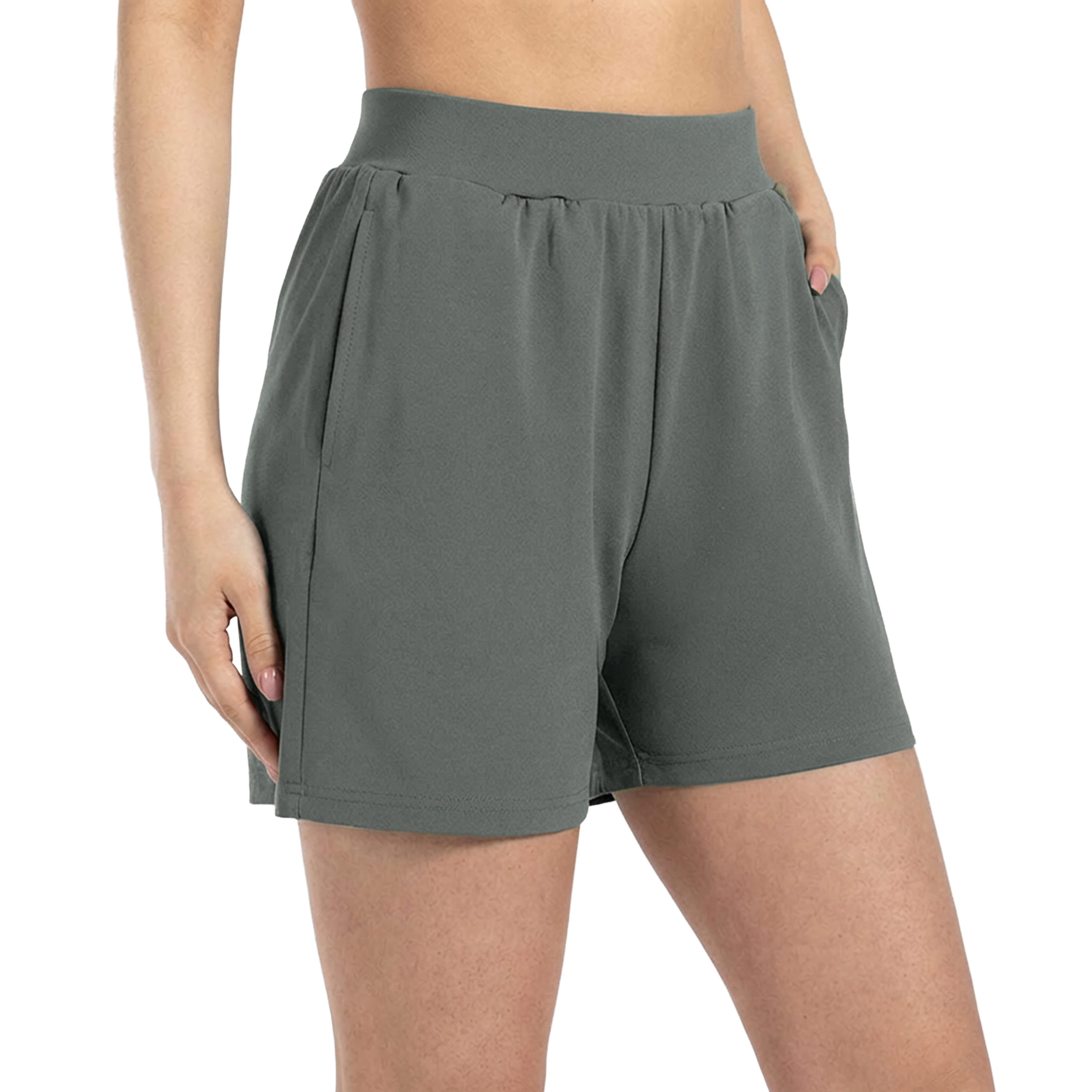 Smilodox Shorts Corry, lockere Freizeithose mit breitem Bund & Eingrifftasc günstig online kaufen