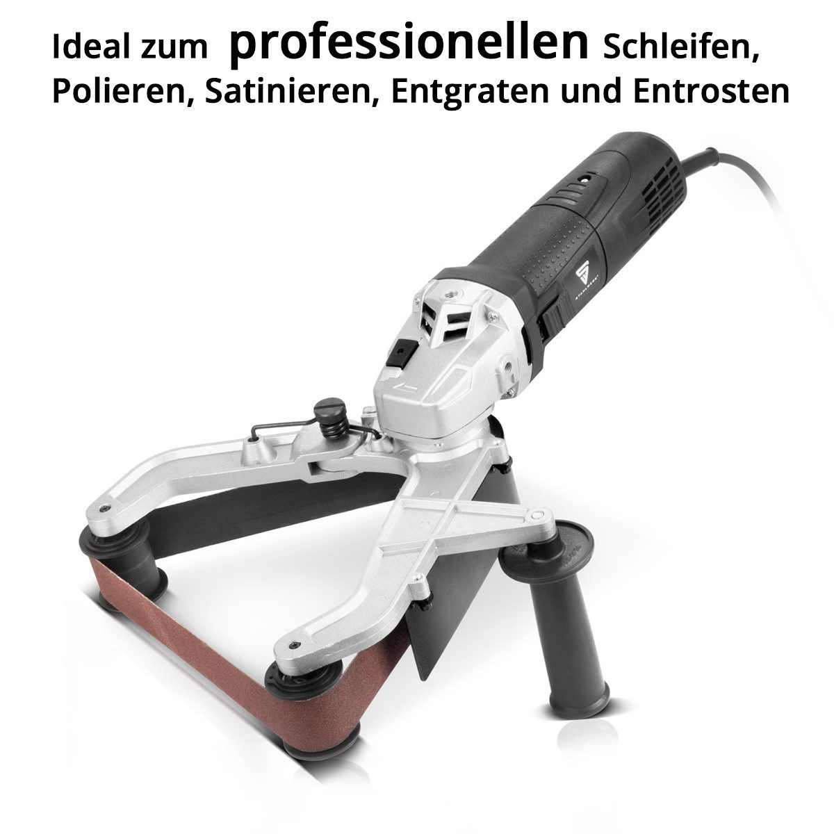 STAHLWERK Bandschleifer Rohrbandschleifer 1.300 W Rohrschleifer Bandschleifer Schleifmaschine, max. 3200 U/min, (Packung, 1 tlg)